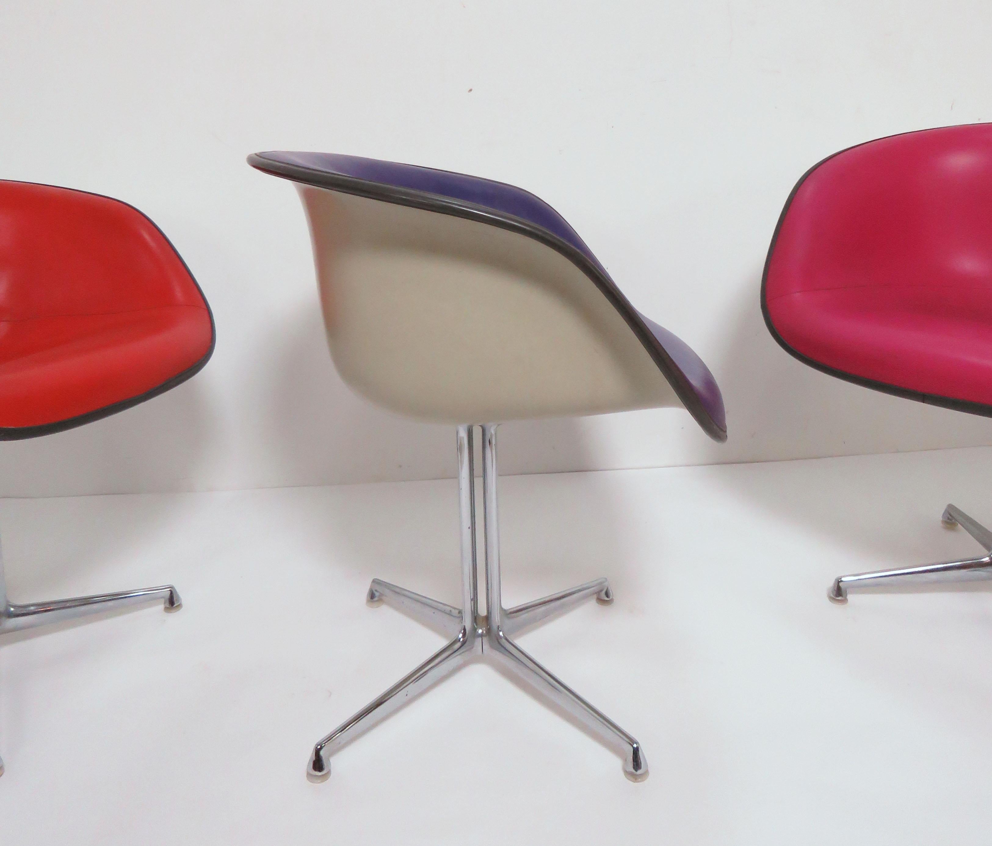 Set of Four Eames for Herman Miller La Fonda Armchairs, circa 1960s 3