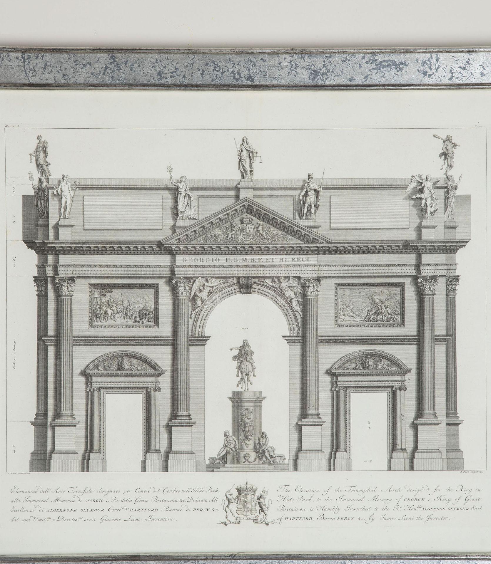 Paper Set of Four Early 18th Century English Architectural Engravings For Sale