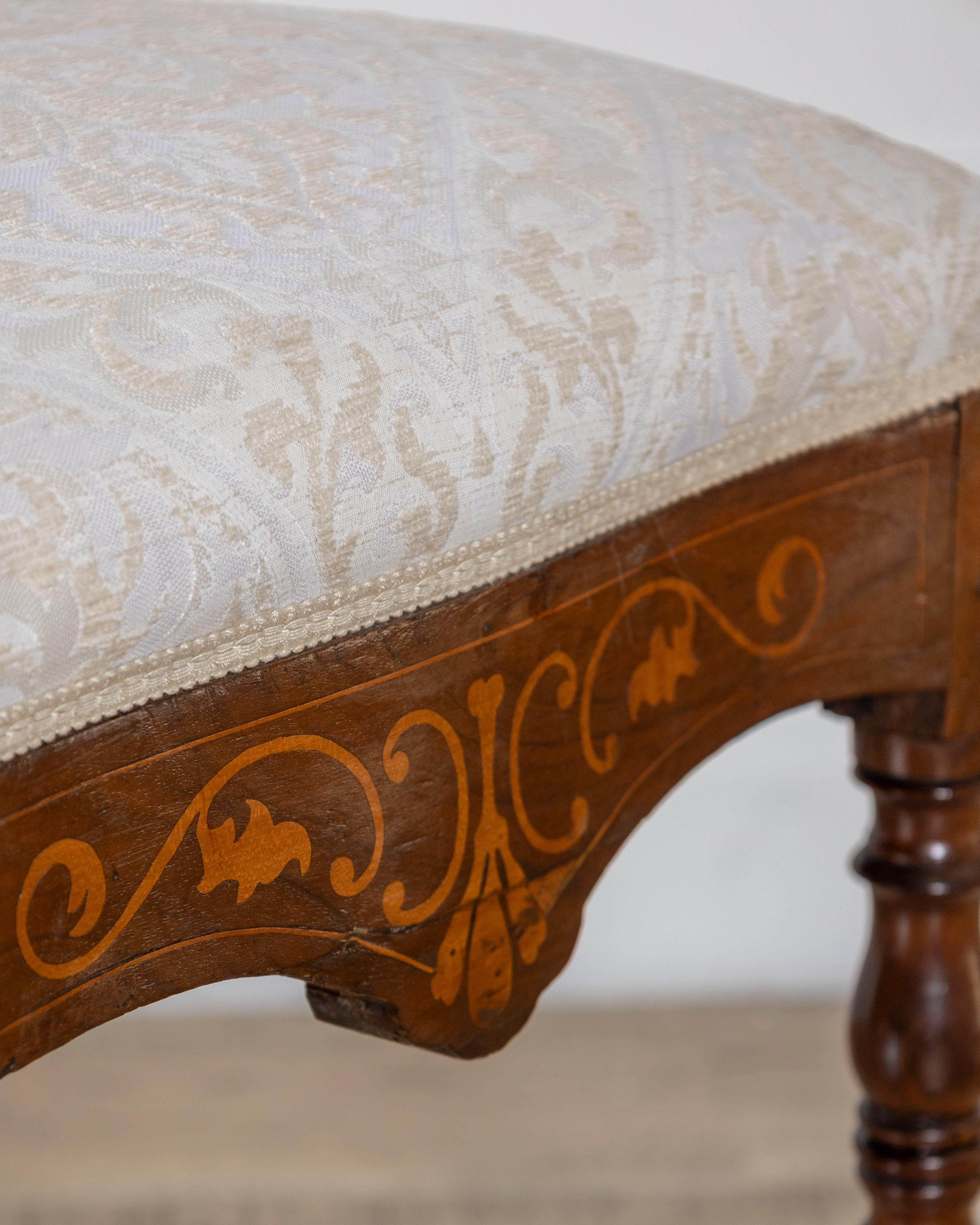 Set of Four Early 19th-Century Charles X Inlaid Chairs For Sale 2