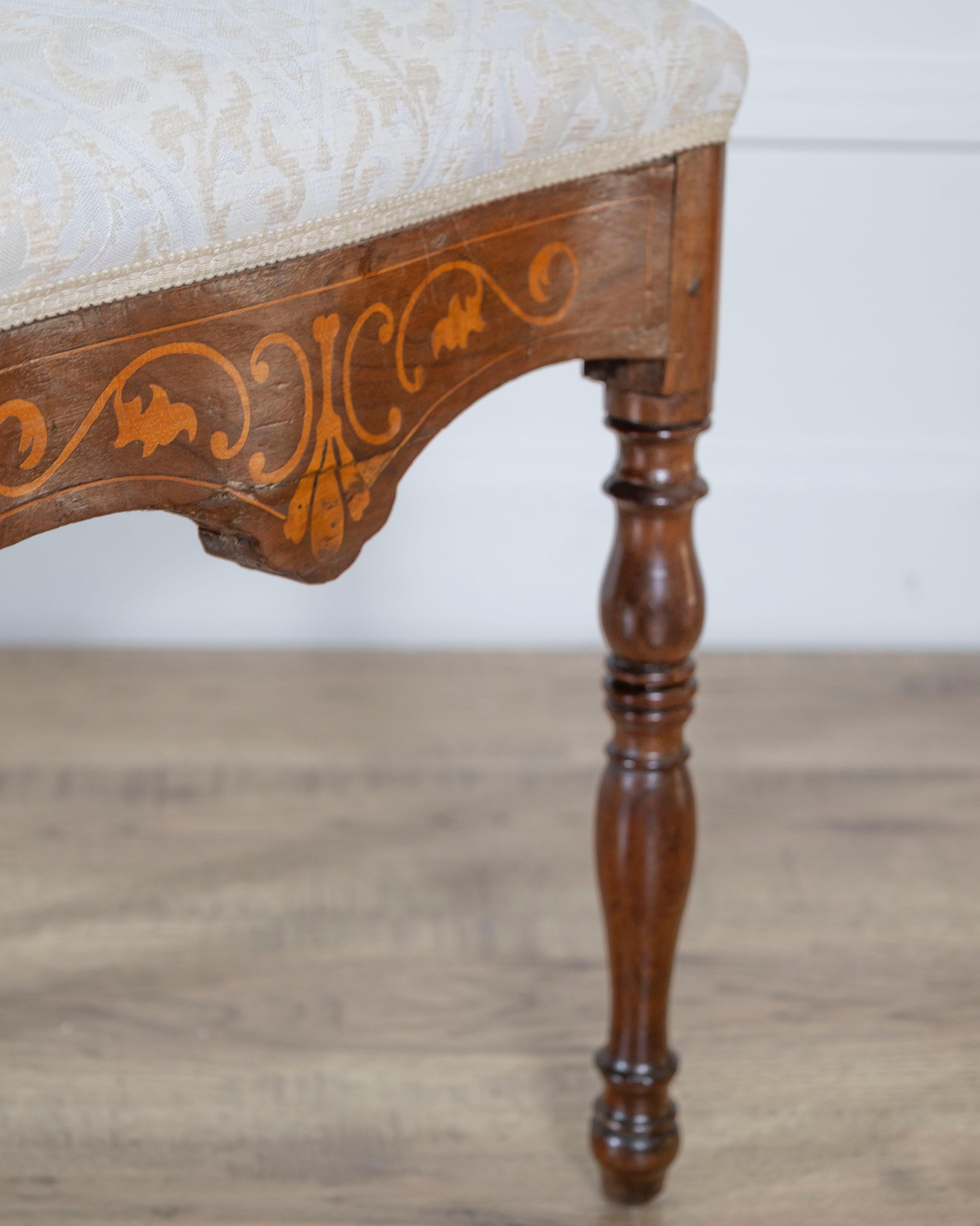 Set of Four Early 19th-Century Charles X Inlaid Chairs For Sale 3