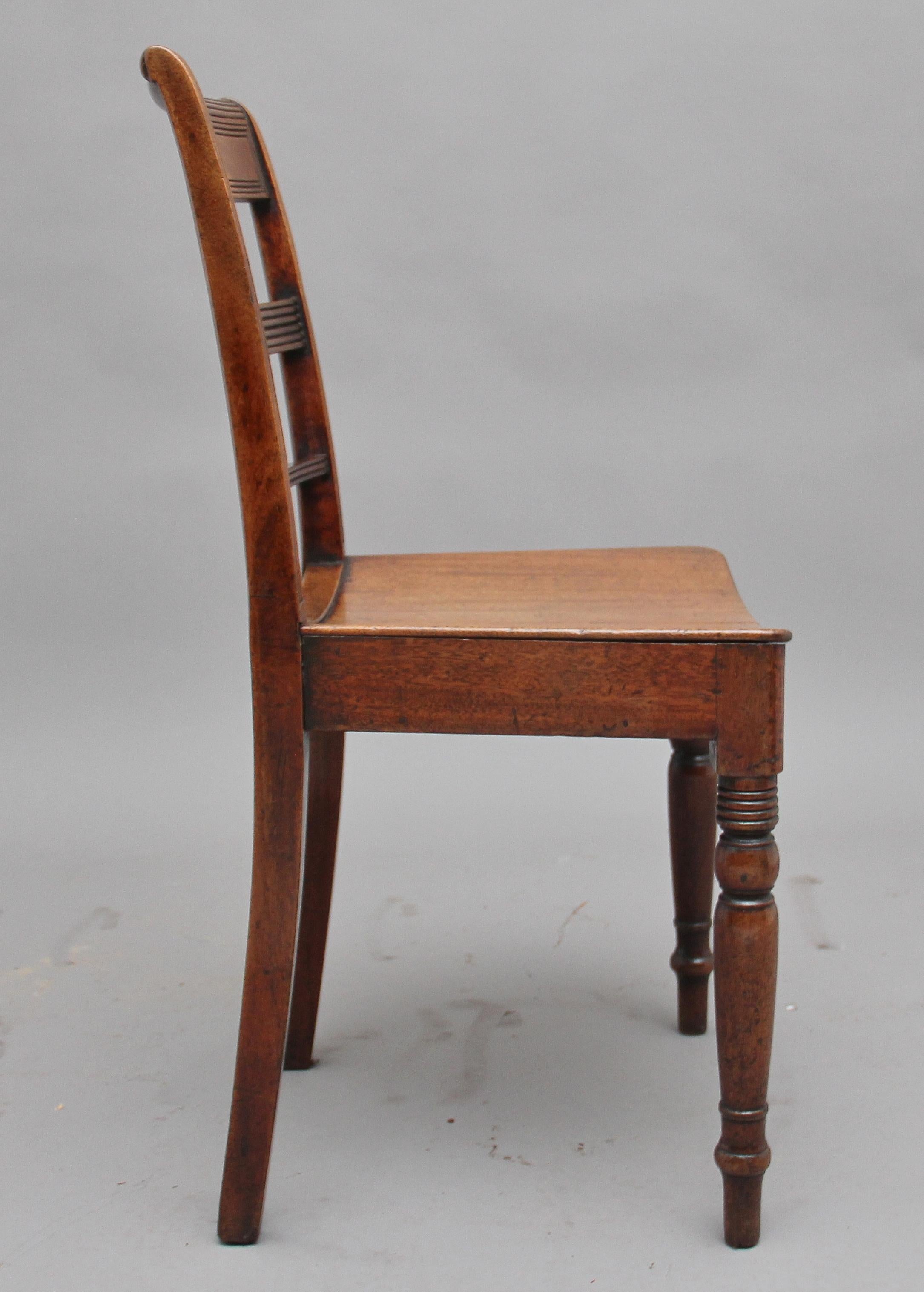 Set of Four Early 19th Century Mahogany Side Chairs In Good Condition In Martlesham, GB