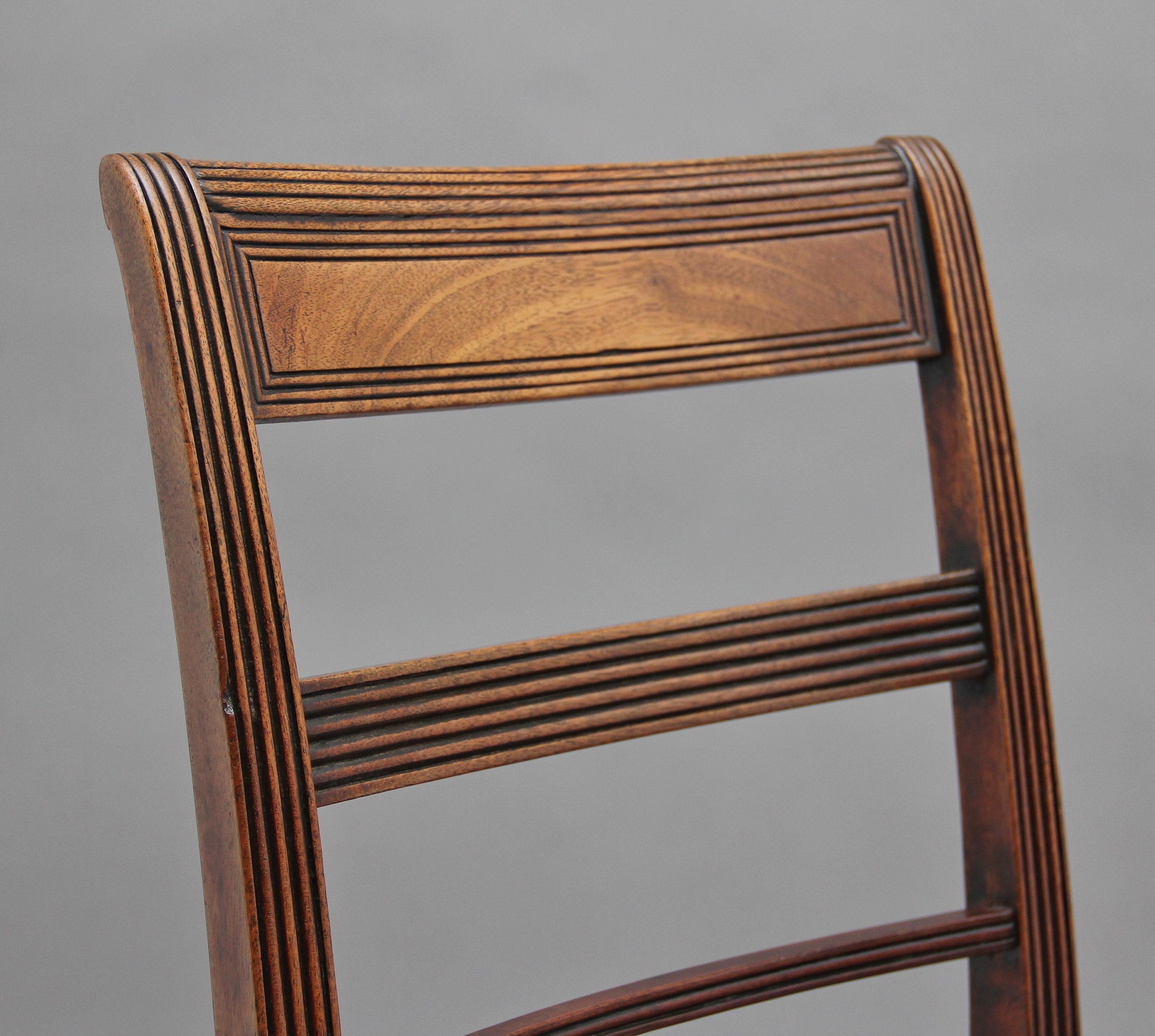 Set of Four Early 19th Century Mahogany Side Chairs 2