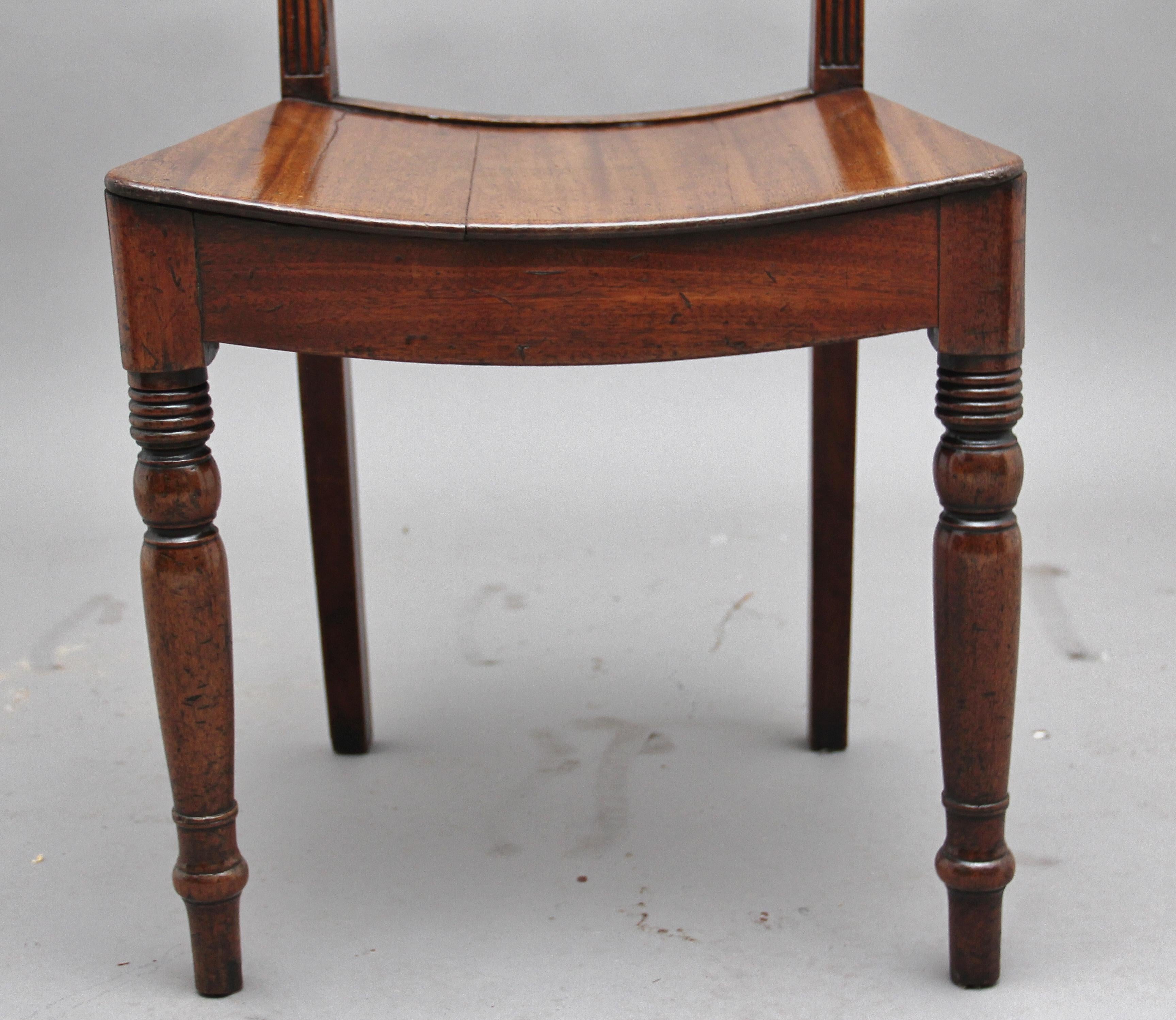 Set of Four Early 19th Century Mahogany Side Chairs 3