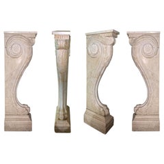 Set of Four Early 19th Century Marble Corbels
