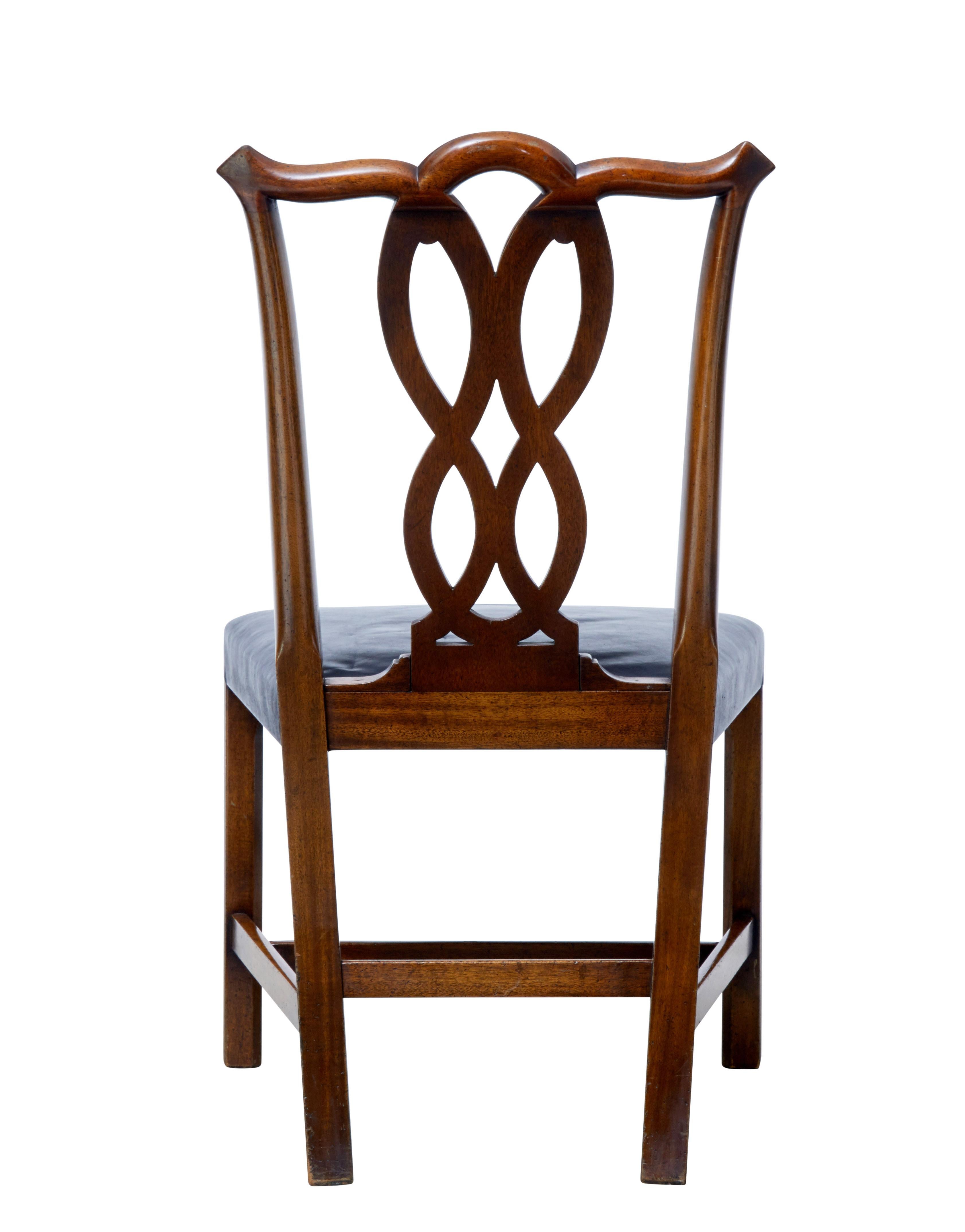Swedish Set of Four Early 20th Century Fruitwood Dining Chairs by Nordiska Kompaniet