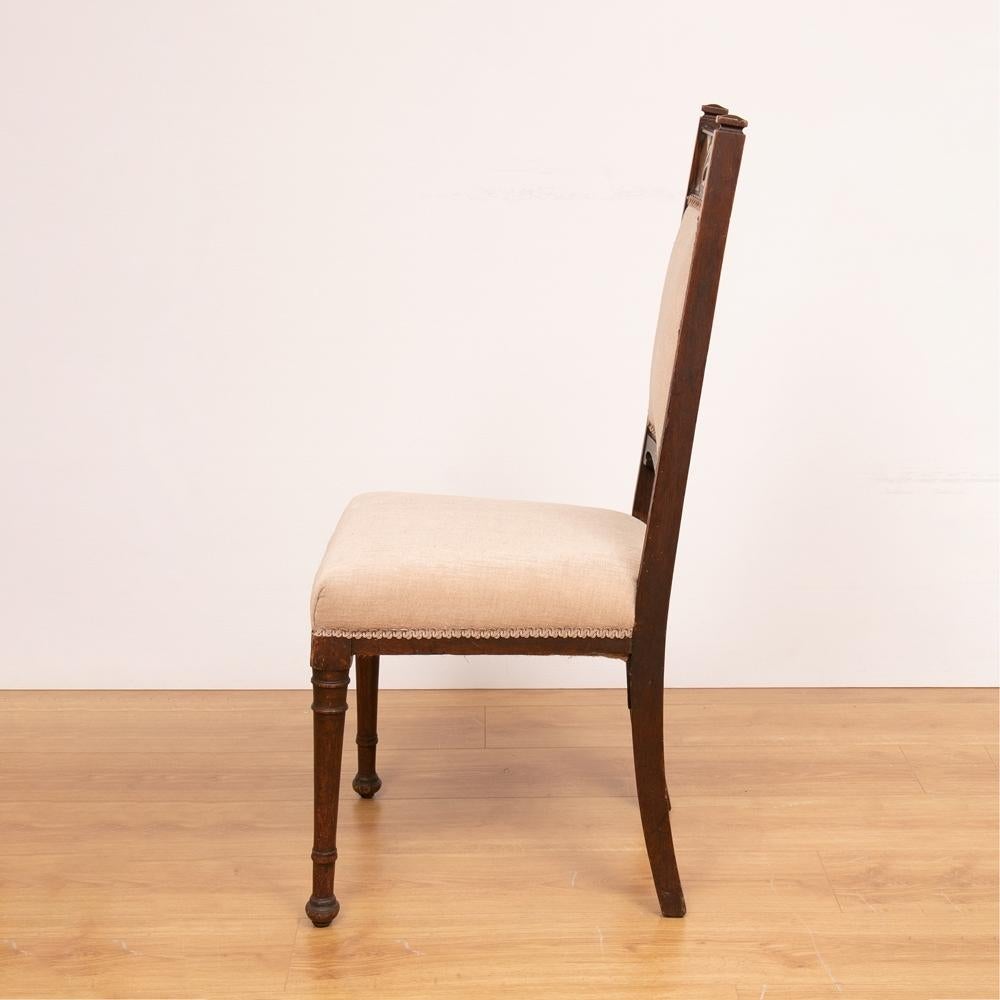 Set of Four Early 20th Century Oak Arts & Crafts Dining Chairs In Excellent Condition For Sale In London, GB