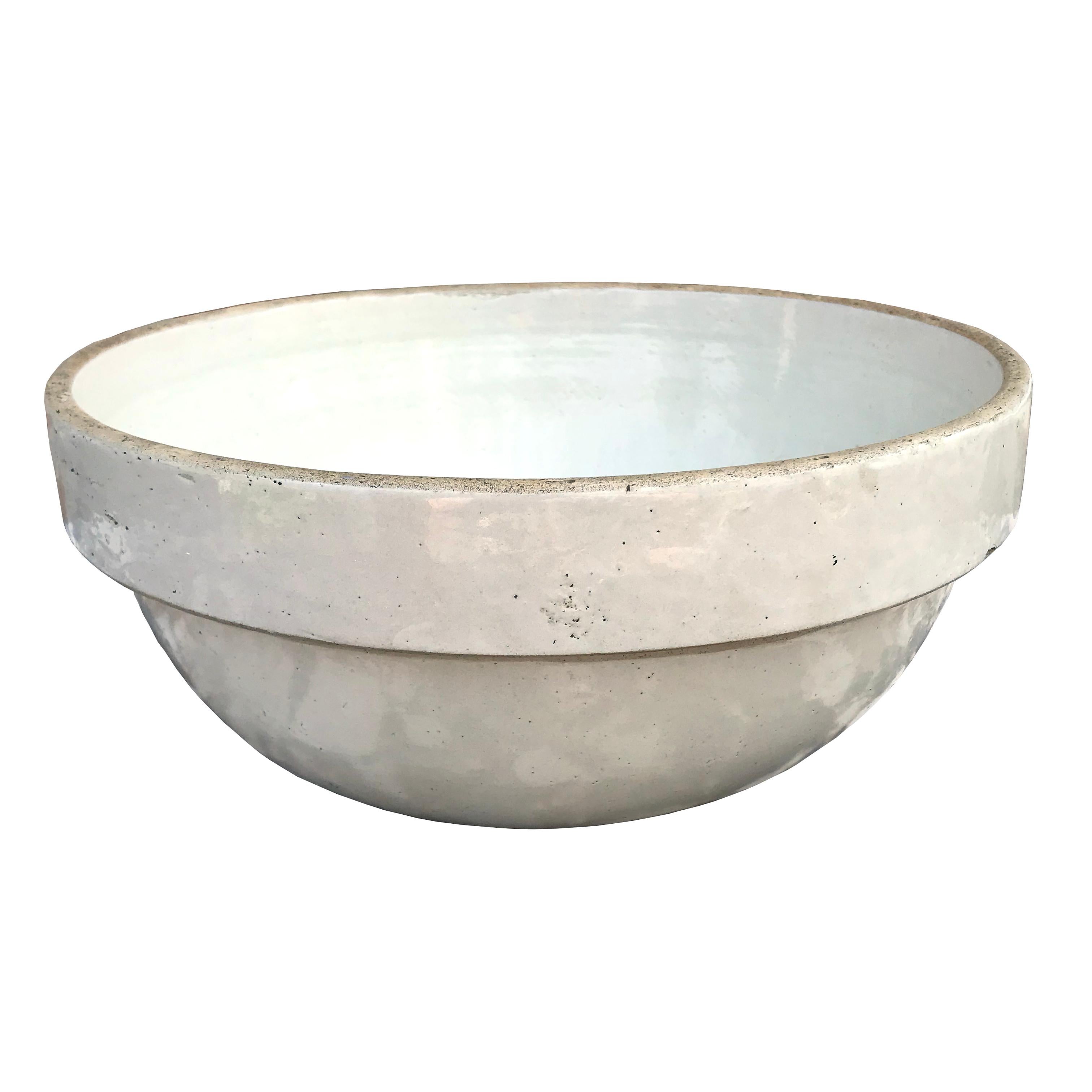 Glazed Set of Four Early 20th Century Stoneware Mixing Bowls