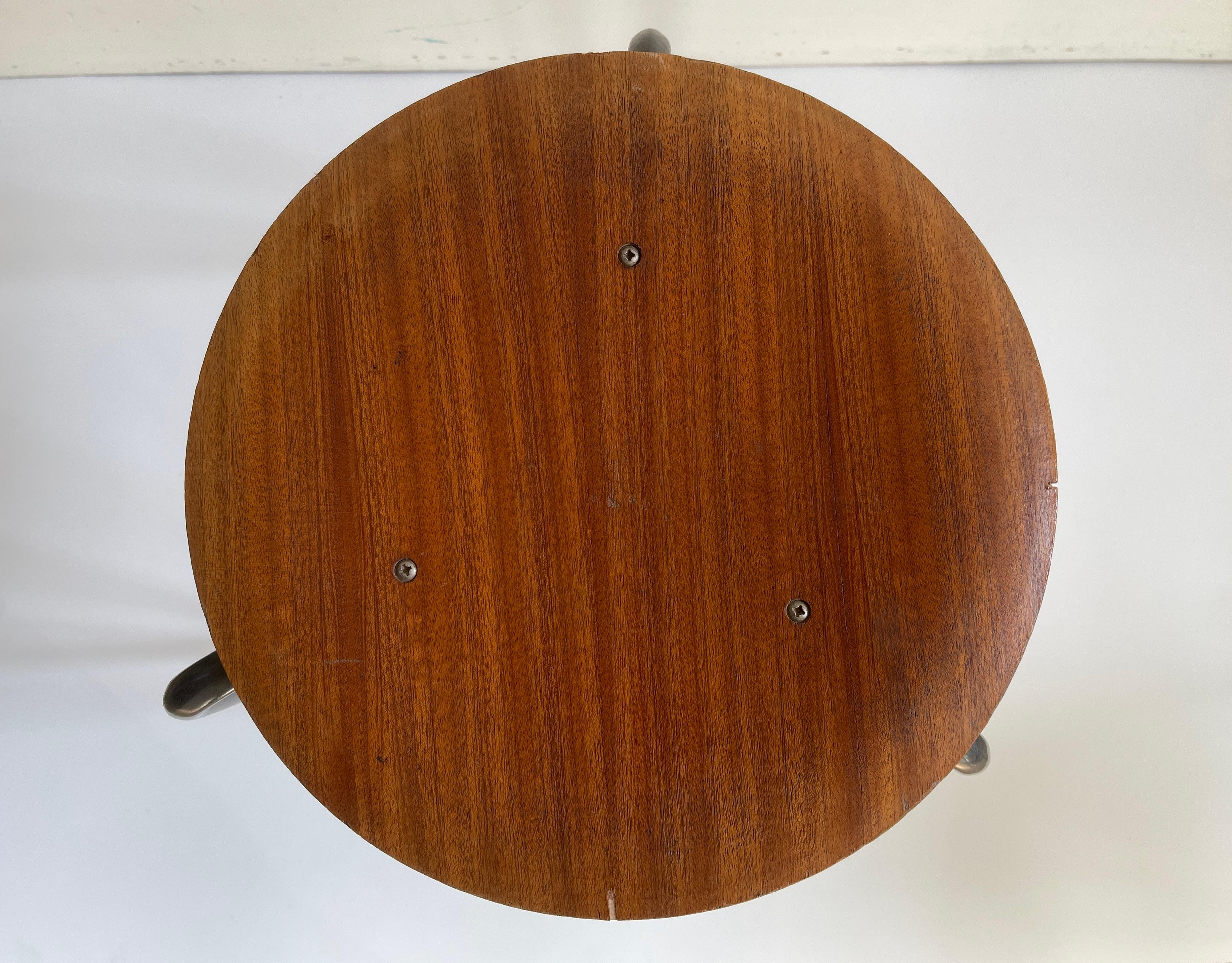  Set of Four Early Arne Jacobsen Teak Dot Stools  For Sale 1