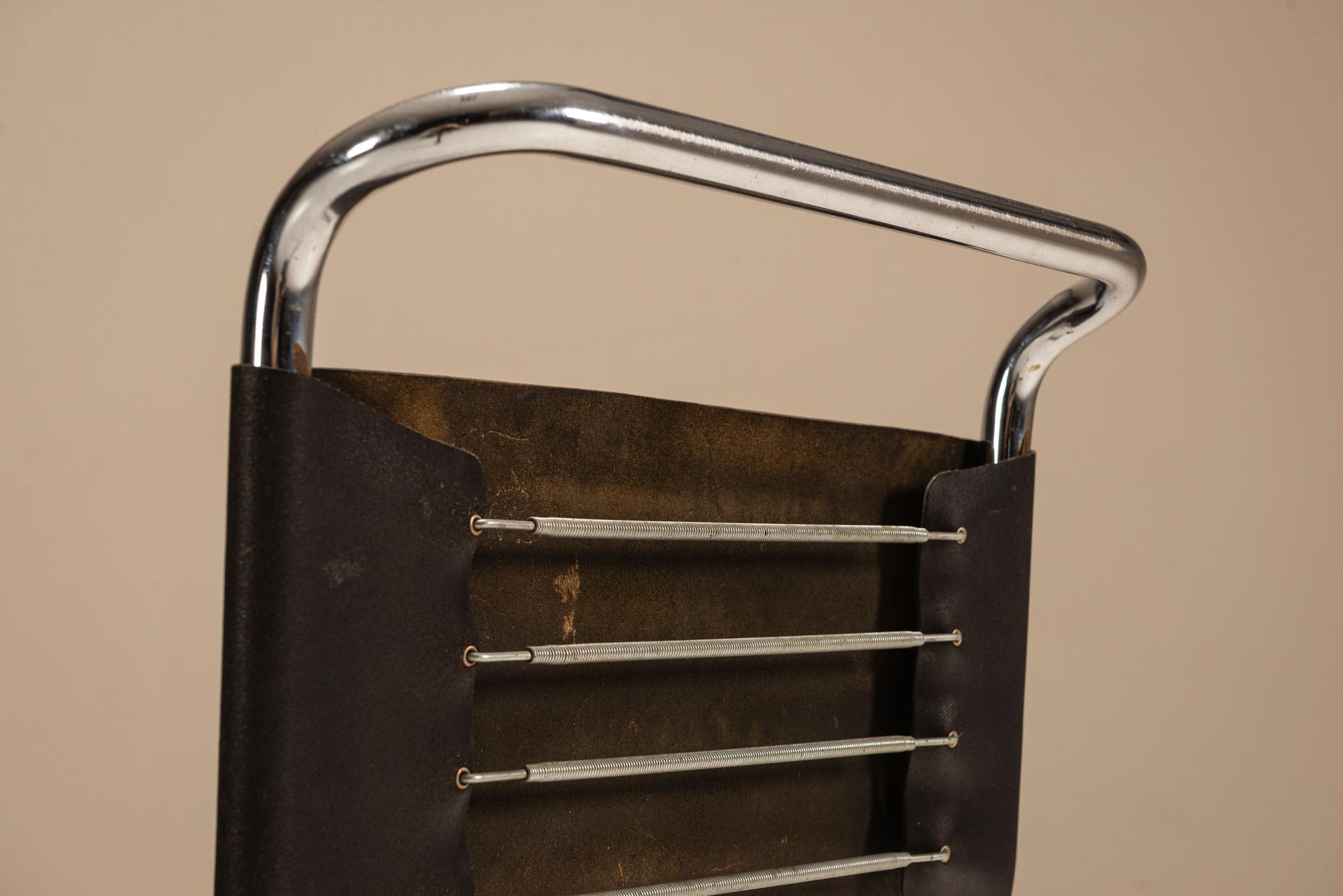 Ensemble de quatre chaises luge MR10 de Mies van der Rohe, Allemagne. en vente 3