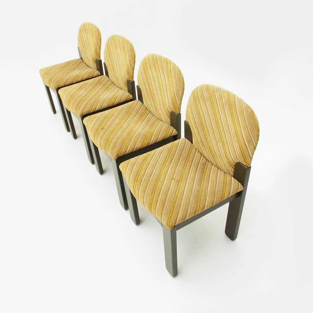 Italian Set of Four Easy Dining chairs by Ernesto Radaelli for Saporiti, 1980s