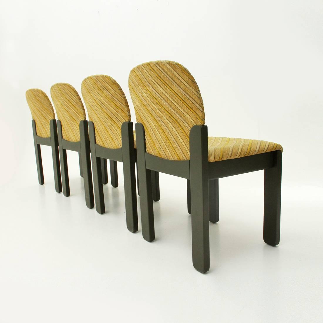 Late 20th Century Set of Four Easy Dining chairs by Ernesto Radaelli for Saporiti, 1980s