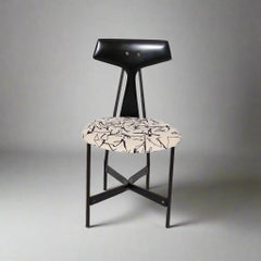 Set of Four Ebonized Modenist Side Chairs