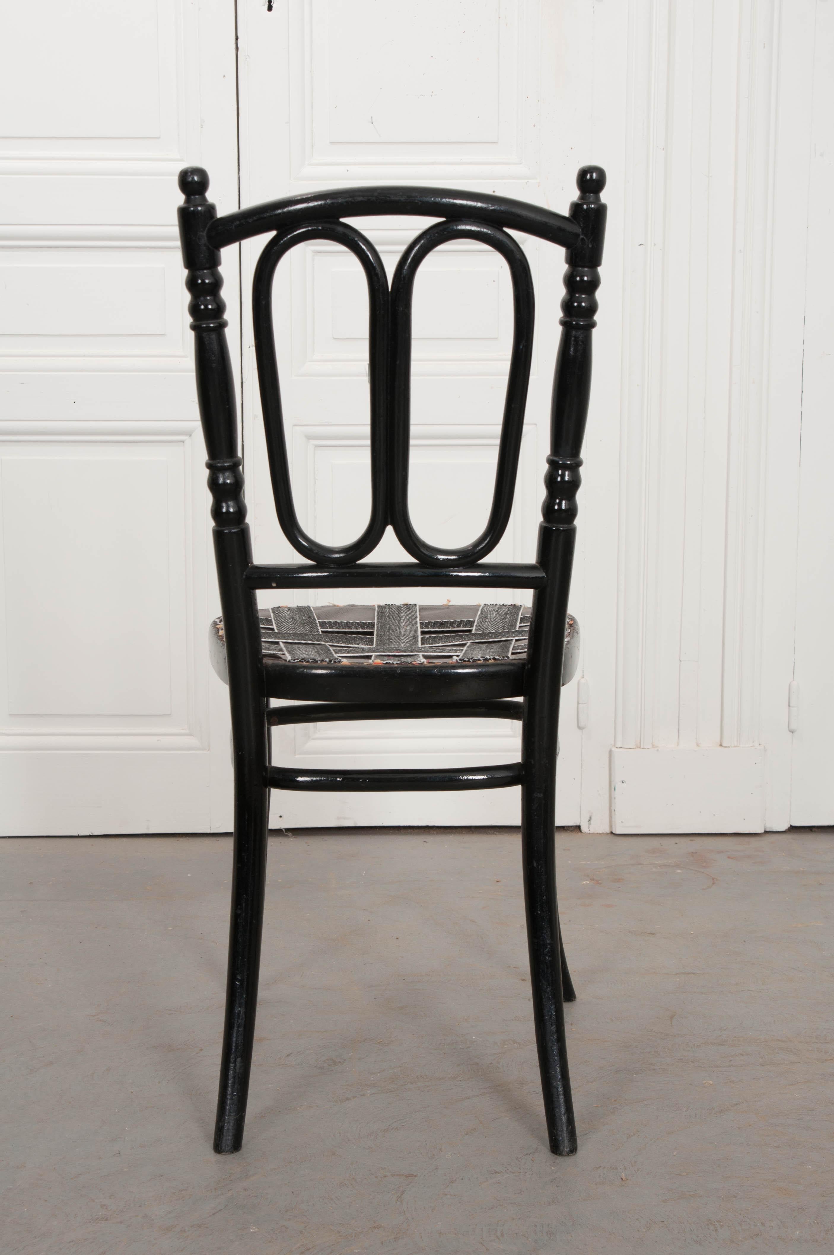 Set of Four Thonet Ebonized Bentwood Side Chairs 5