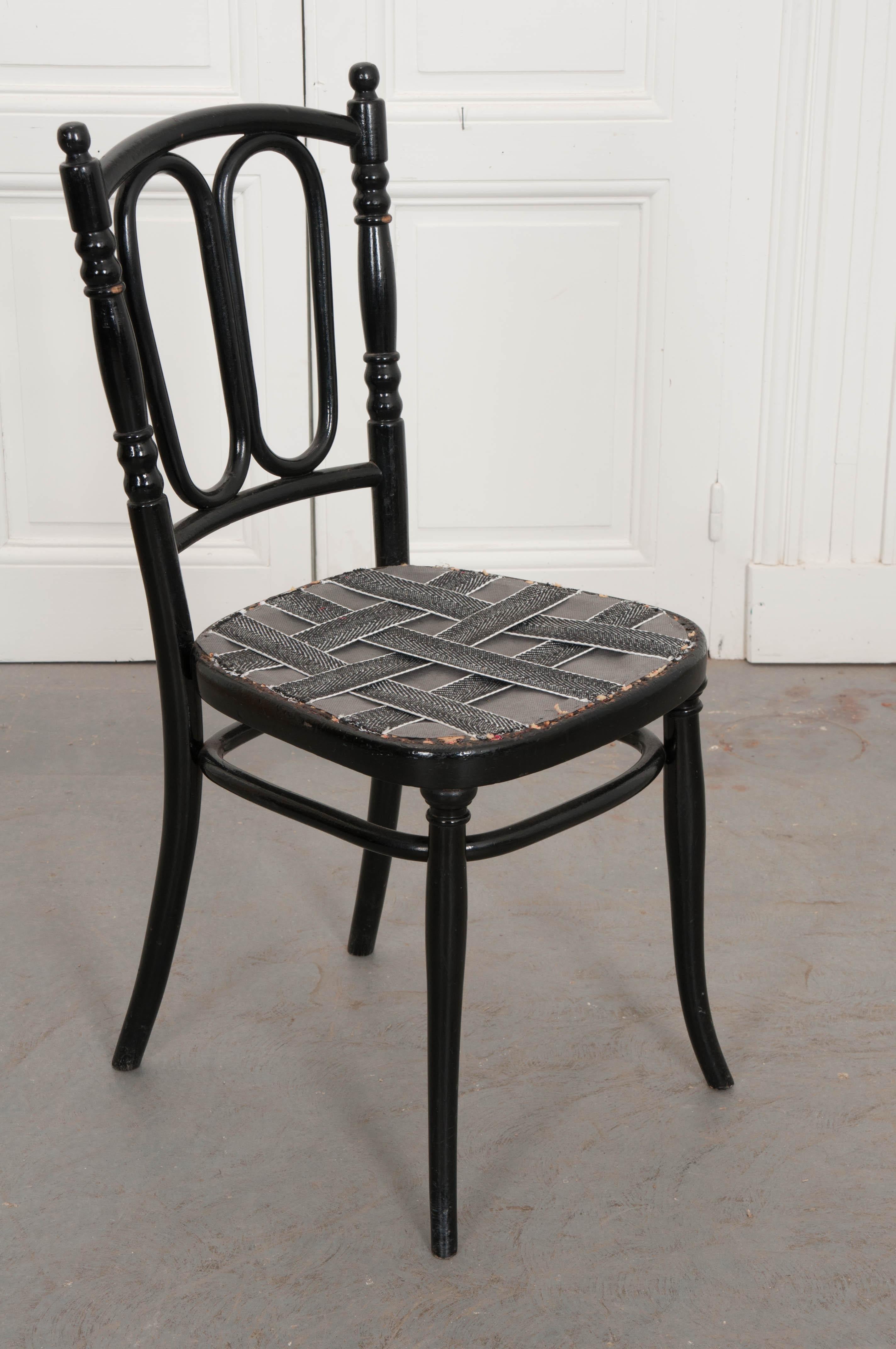 Set of Four Thonet Ebonized Bentwood Side Chairs 5