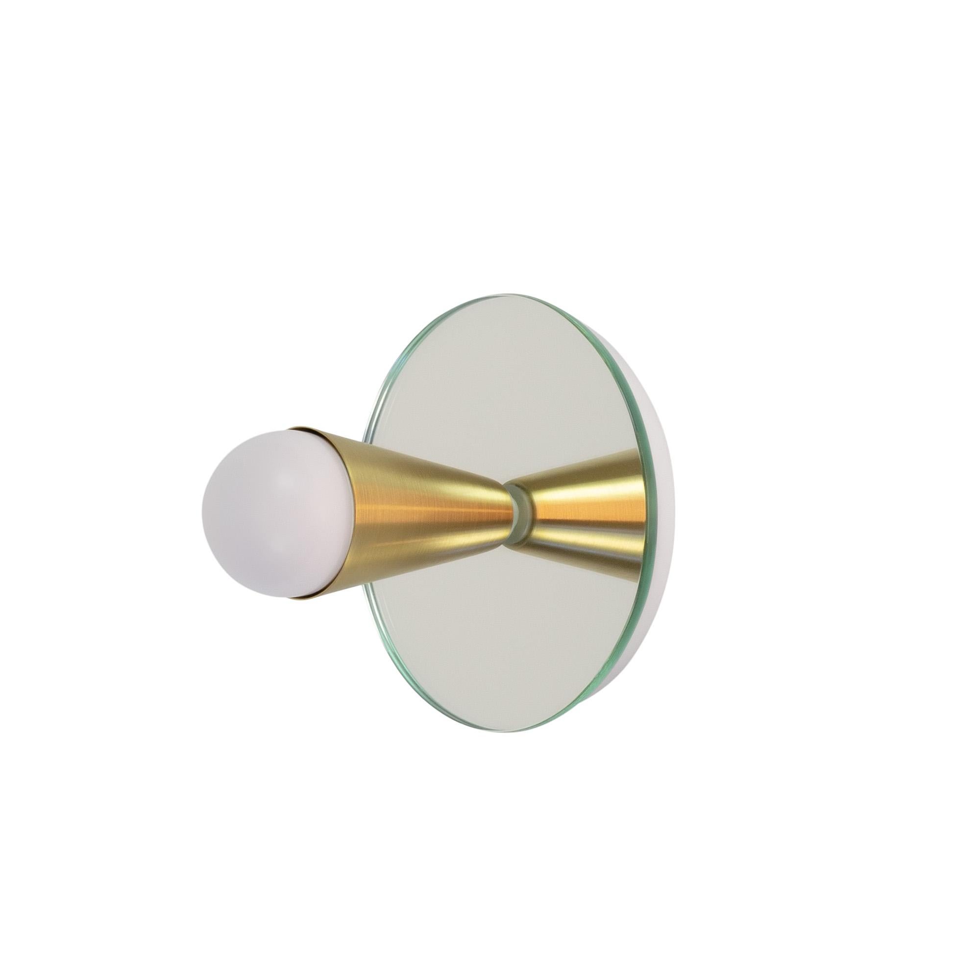 Powder-Coated Set of Four Echo One Sconce in Brass, from Souda, Made to Order For Sale