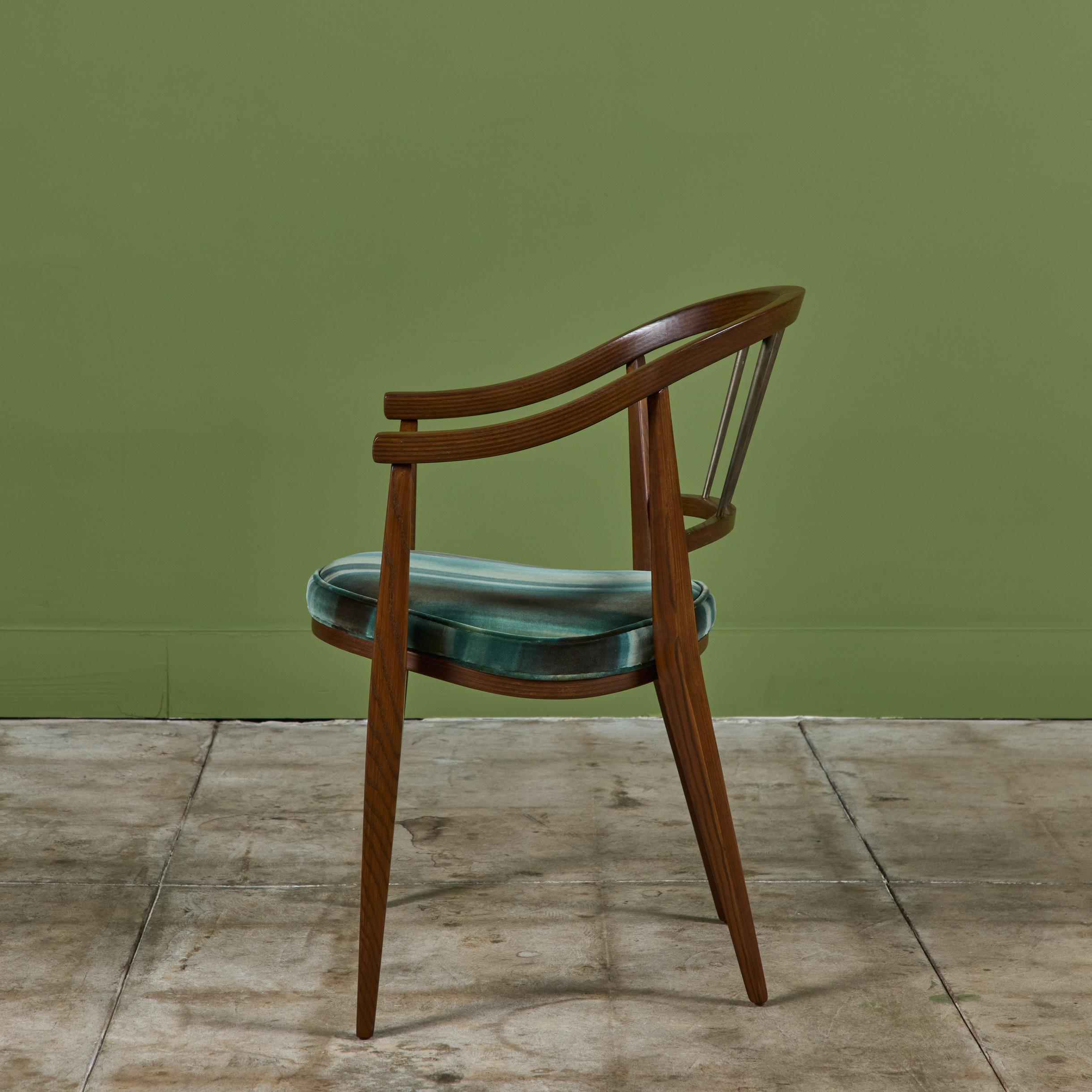 Ensemble de quatre chaises de salle à manger Edward Wormley pour Dunbar en vente 3