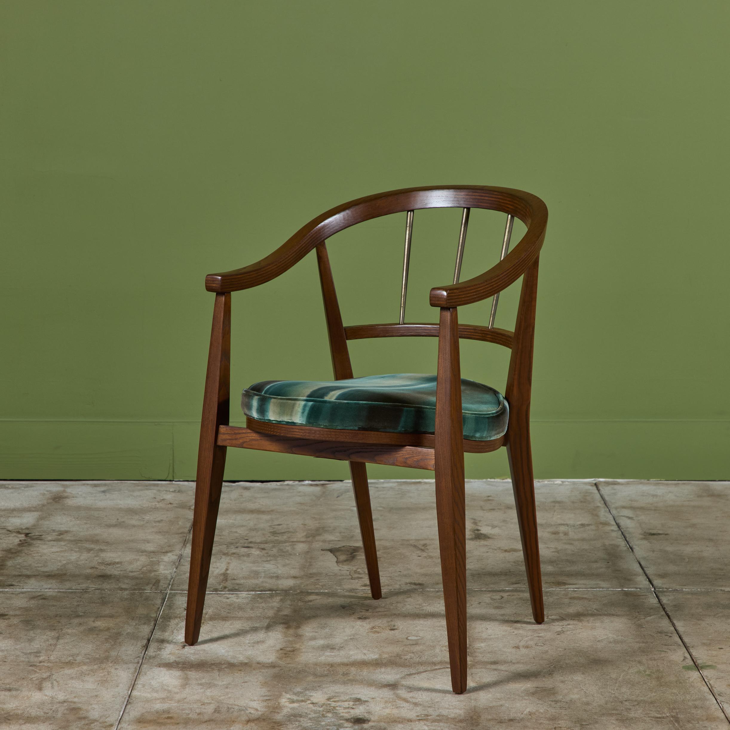 Ensemble de quatre chaises de salle à manger Edward Wormley pour Dunbar en vente 4