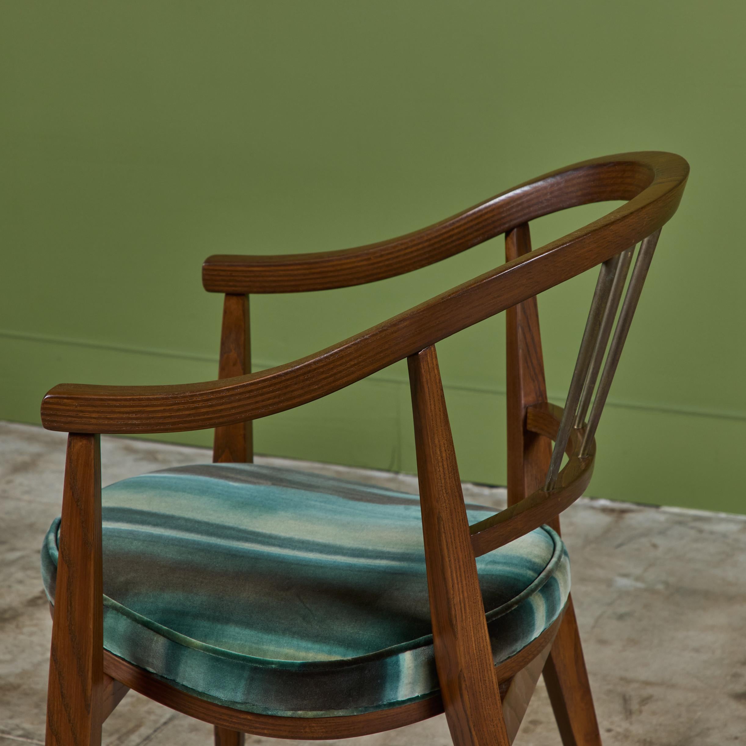 Ensemble de quatre chaises de salle à manger Edward Wormley pour Dunbar en vente 8