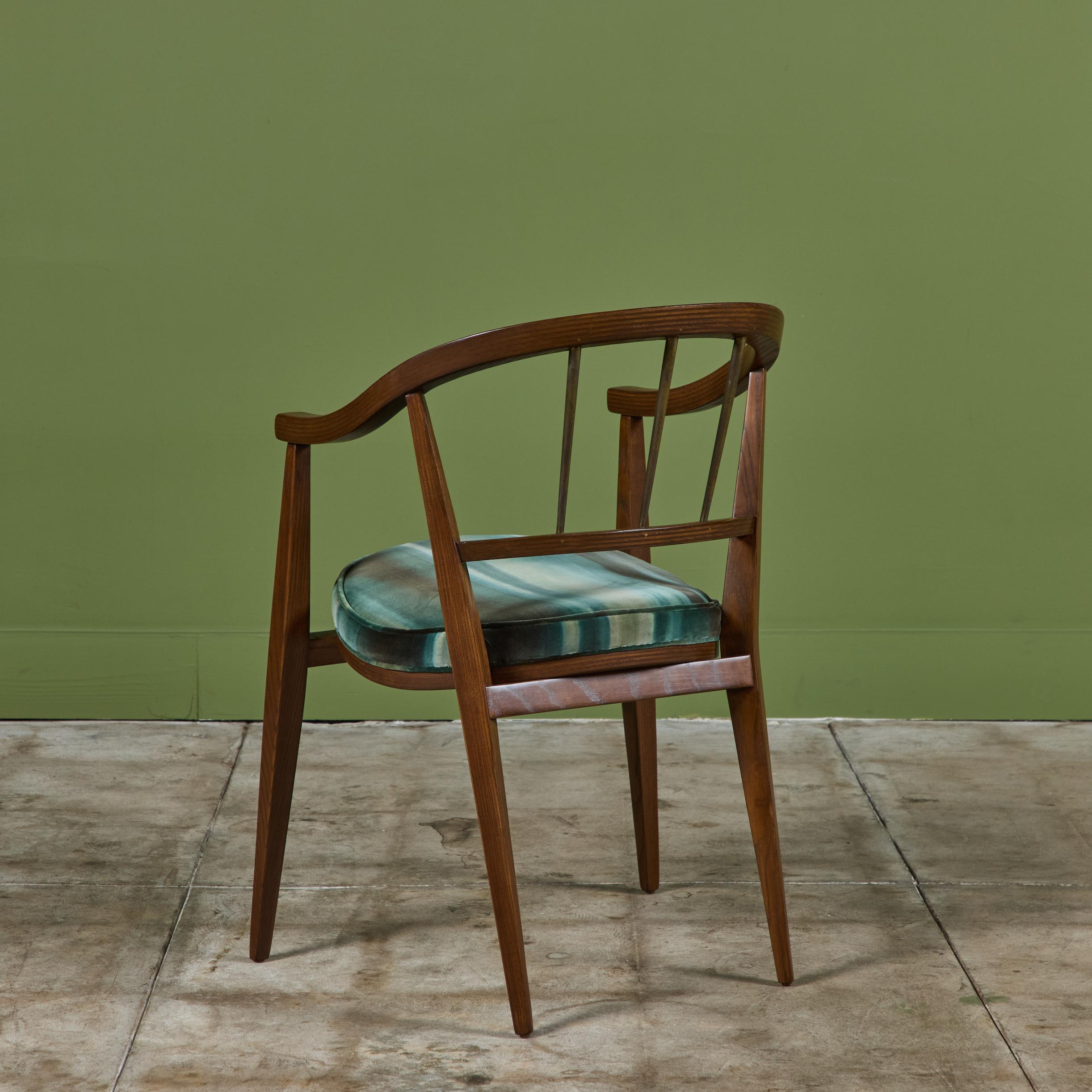 Ensemble de quatre chaises de salle à manger Edward Wormley pour Dunbar en vente 2