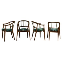 Set of Four Edward Wormley Dining Chairs for Dunbar