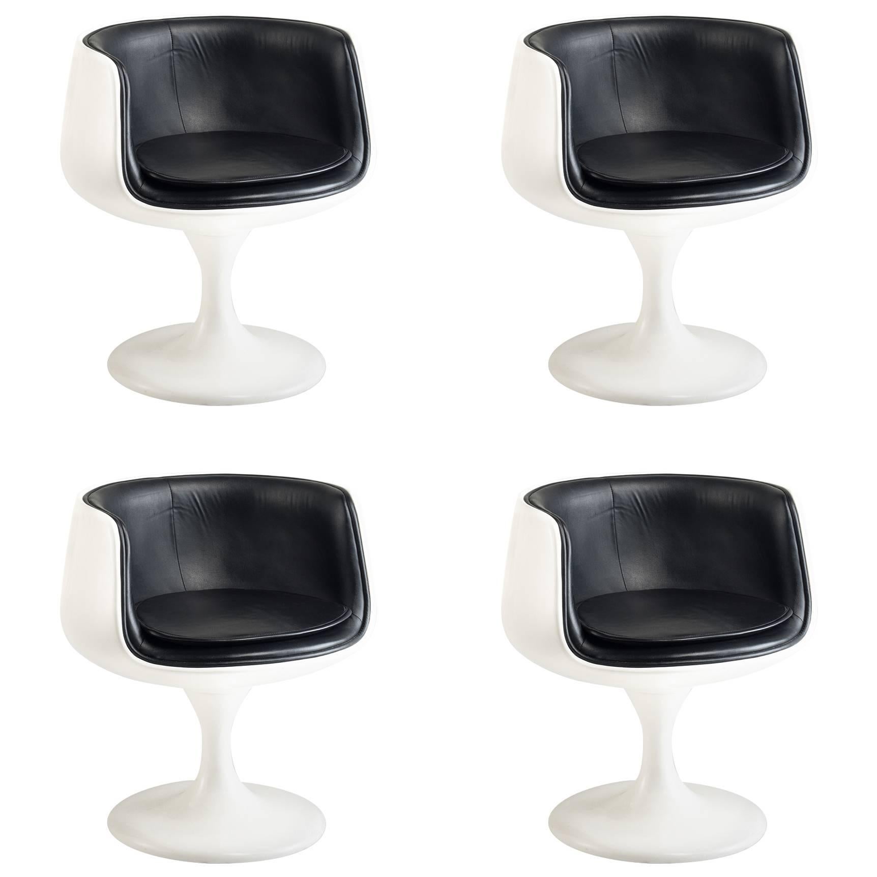 Set of (4) Eero Aarnio Style Dining Chairs, Finland, circa 1960