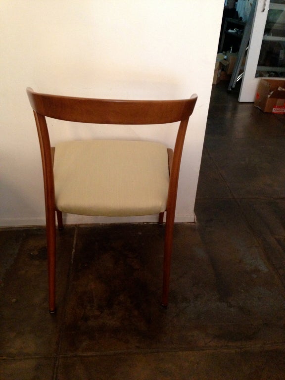 Mid-20th Century Set of Four Bertha Schaefer Dining Chairs Italian Mid Century For Sale