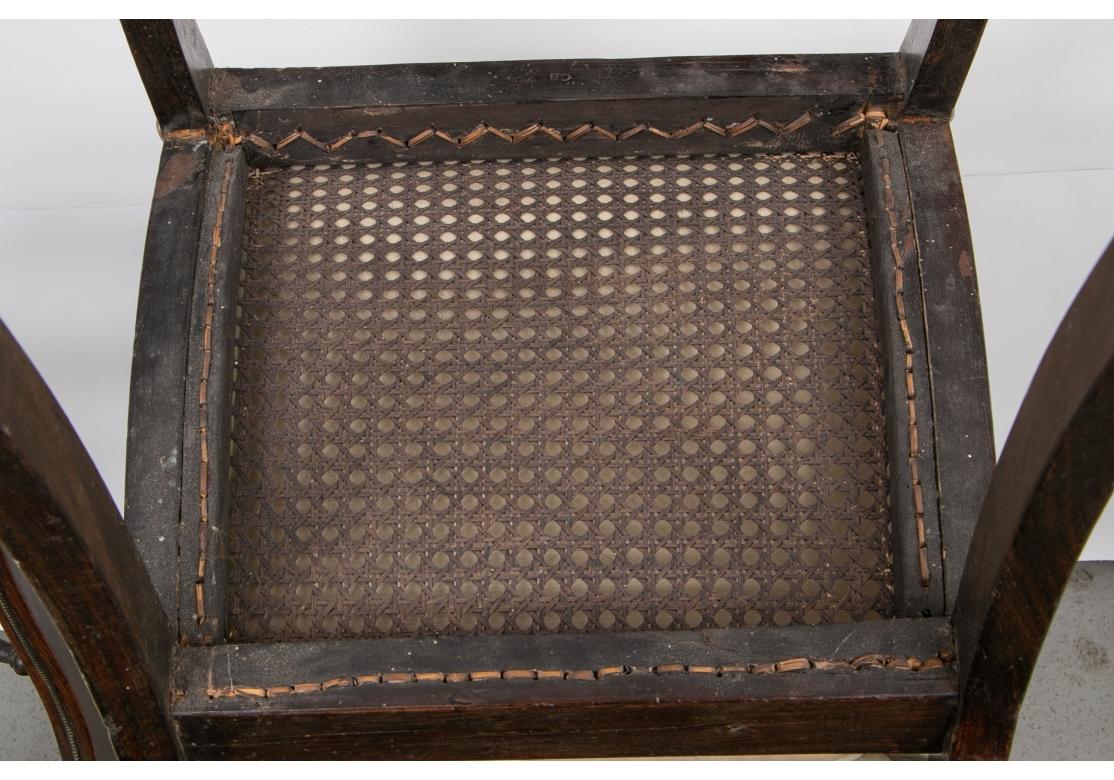 Juego De Cuatro Elegantes Sillas Laterales De La Regencia, 1810 Para Restaurar en venta 12