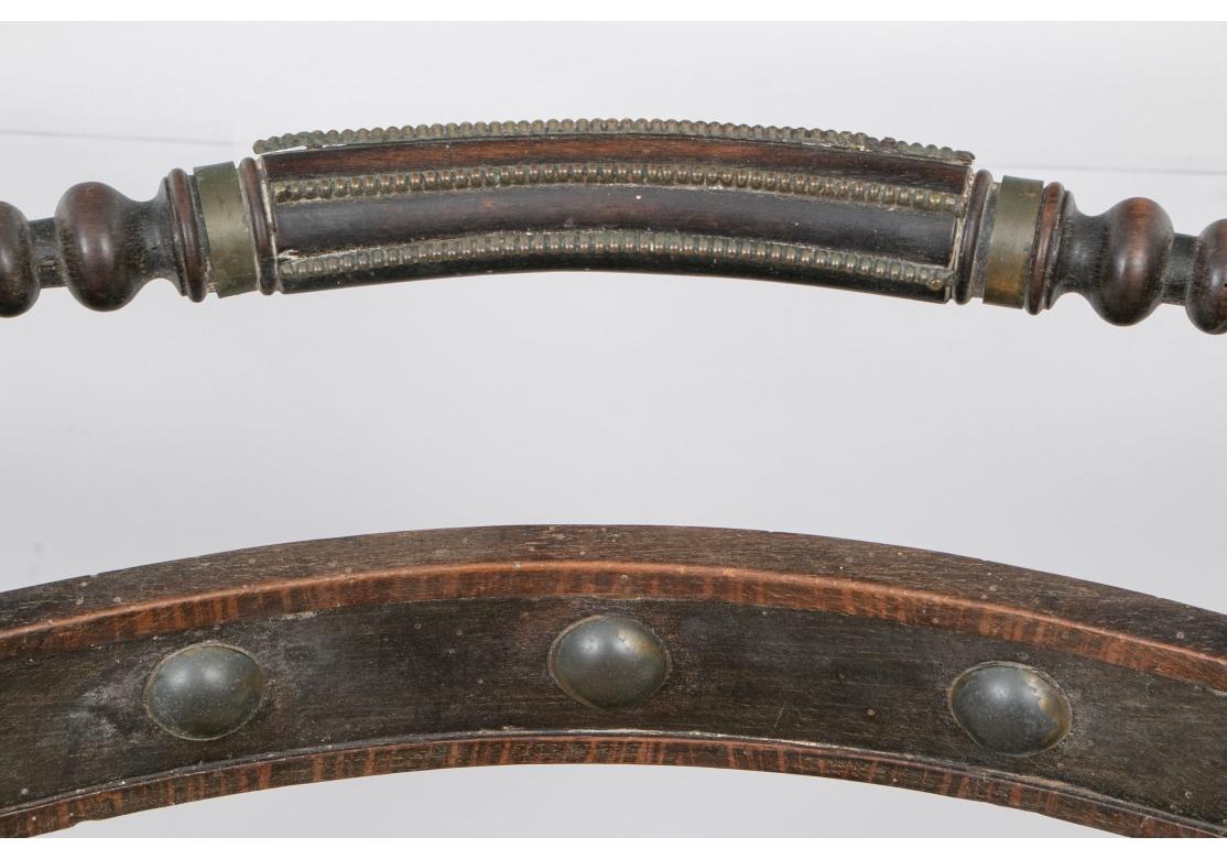 Juego De Cuatro Elegantes Sillas Laterales De La Regencia, 1810 Para Restaurar en venta 3