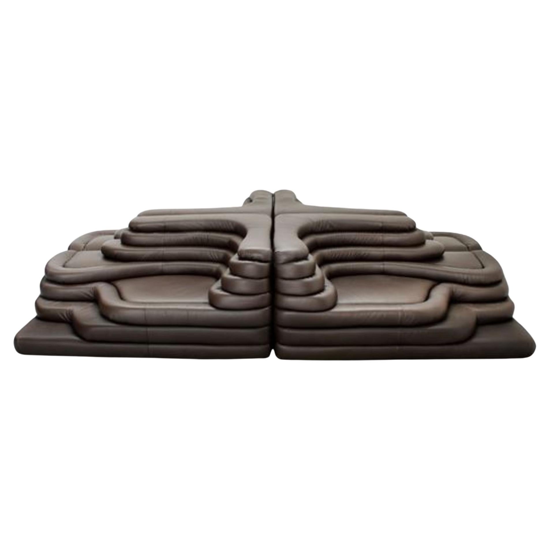 Set of Four Elements "Terrazza Landscape" Ds-1025 by Ubald Klug for De Sede For Sale