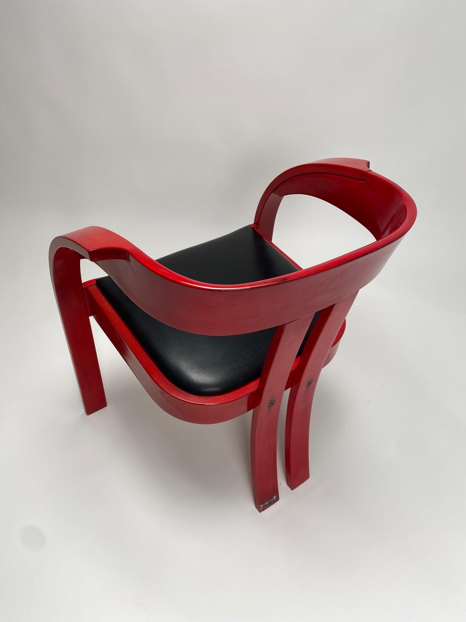 Ensemble de quatre fauteuils Elisa de Giovanni Battista Bassi, Poltrona, années 1960, bois en vente 1