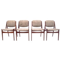 Set of Four "Ella" Chairs by Arne Vodder for Vamo Møbelfabrik, Denmark, 1960s