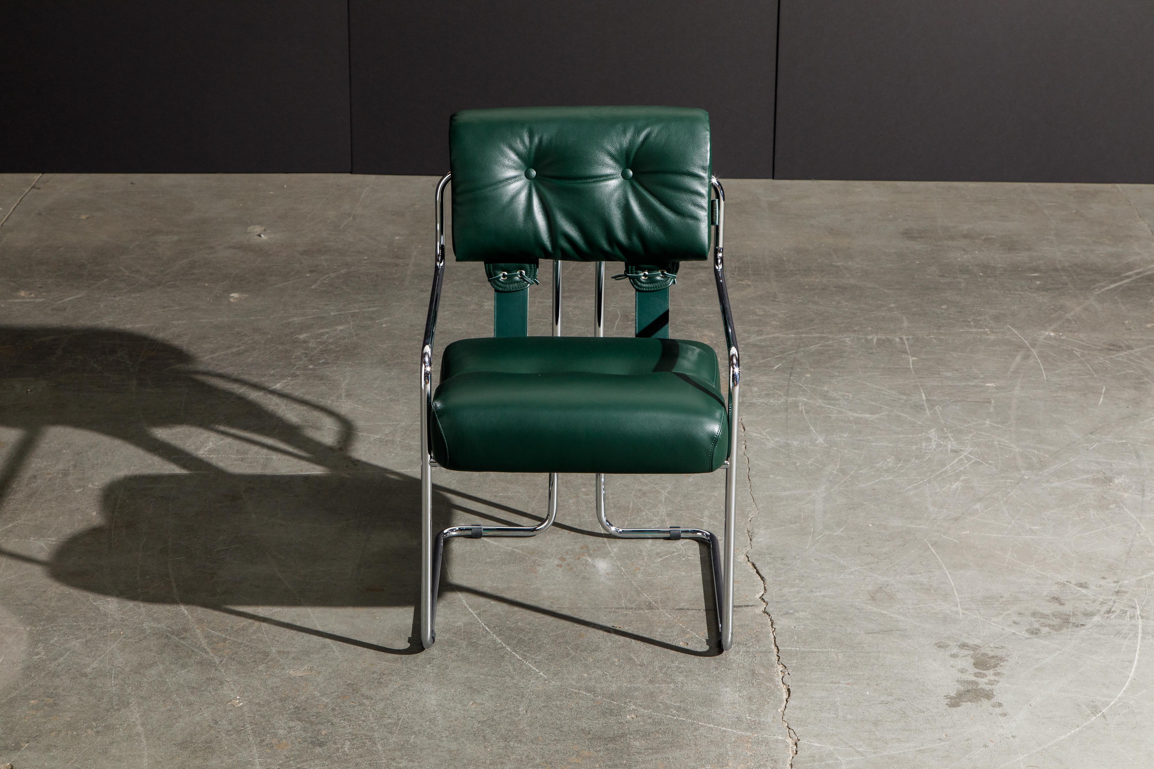 emerald green leather chair