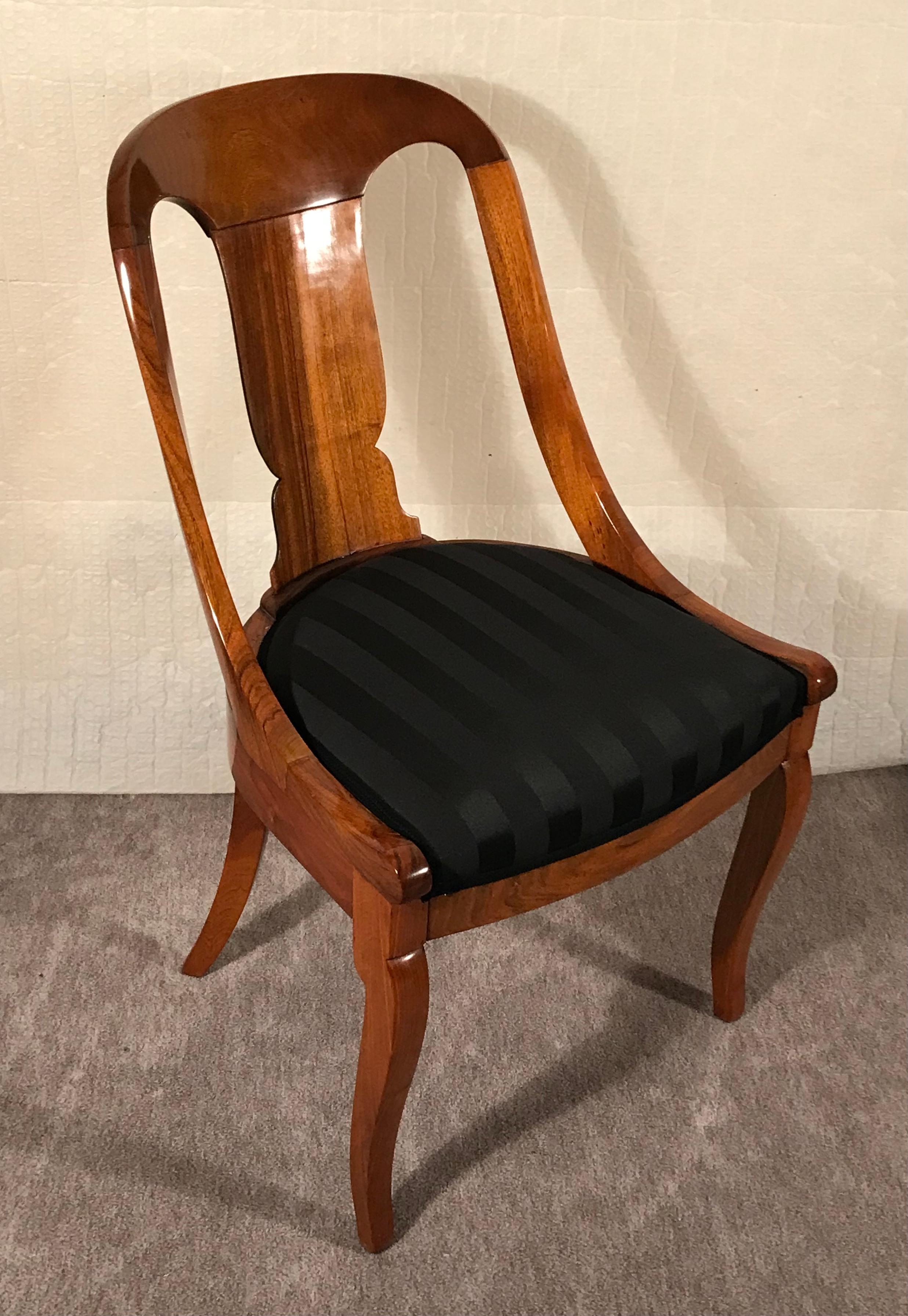 French Set of Four Empire Barrel Chairs For Sale