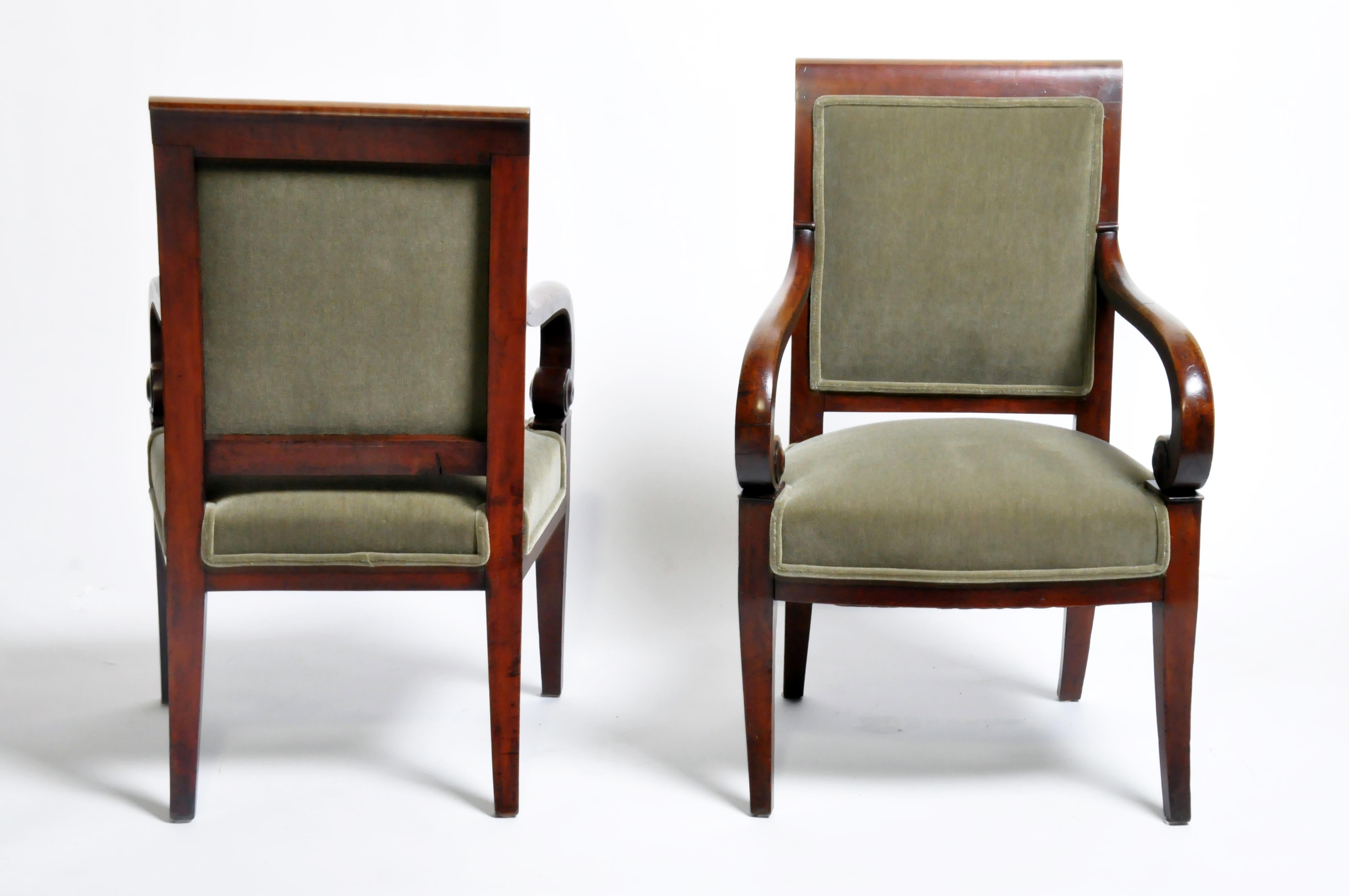 Set of Four Empire Period Armchairs 13