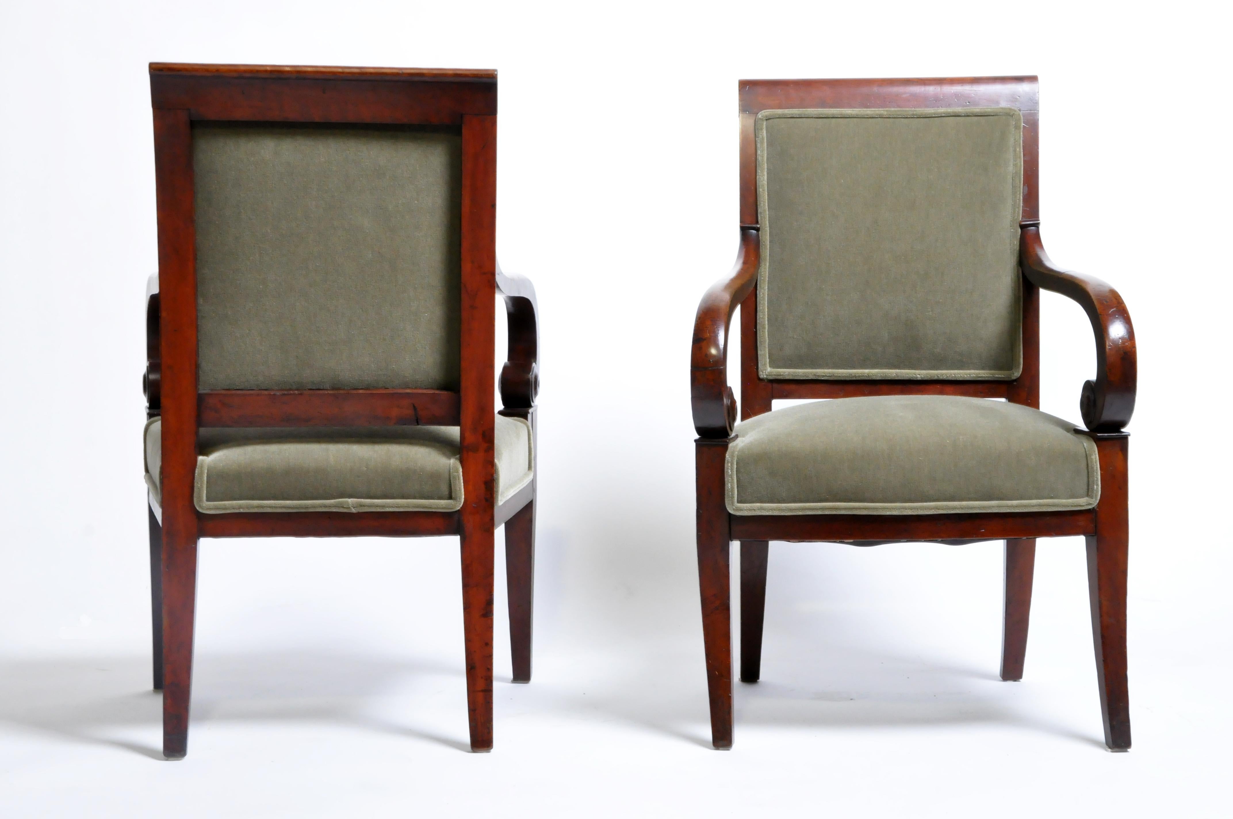 French Set of Four Empire Period Armchairs