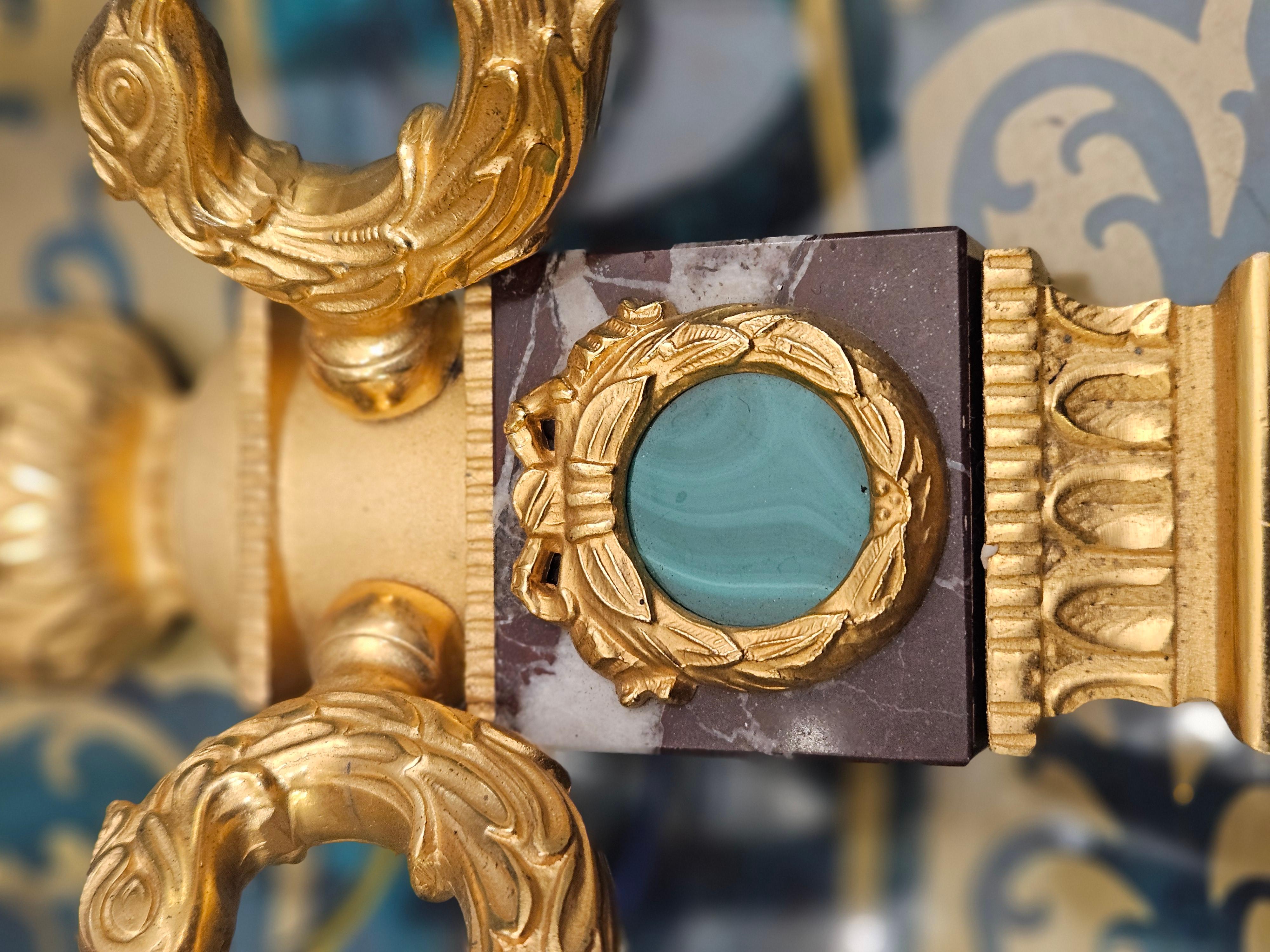 Conjunto de cuatro apliques estilo Imperio Laudarte Grifone Italiano en venta