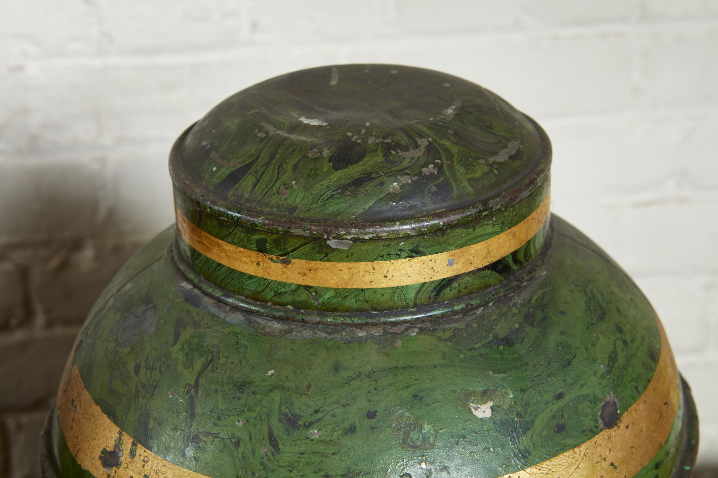 19th Century Set of Four English Tea Tins For Sale
