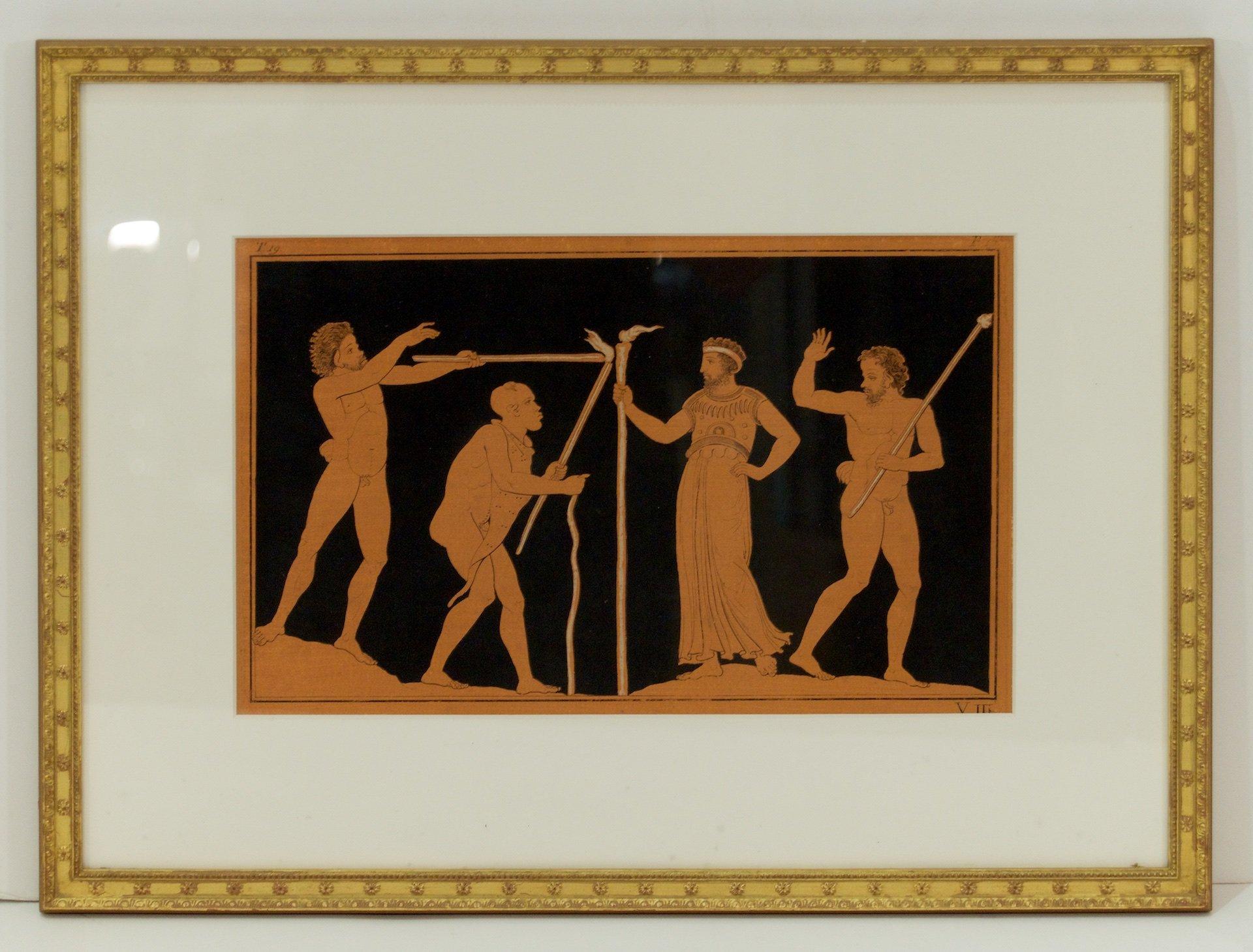 Classical Greek Set of Four Engravings After The Collection of Sir William Hamilton