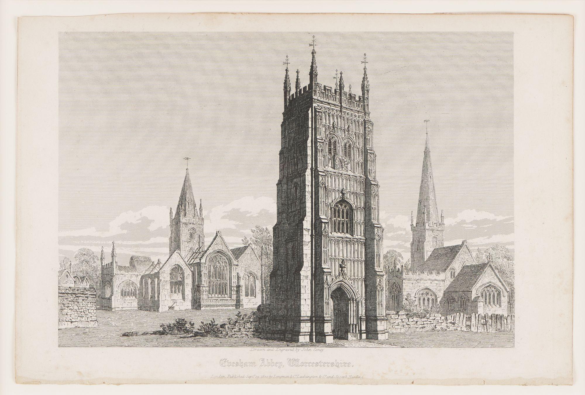 Ensemble de quatre gravures d'églises gothiques anglaises par John Coney, 1819 en vente 3