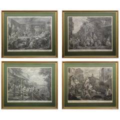 Set of Four Engravings William Hogarth