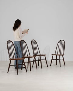 Set Of Four Ercol Windsor Dining Chairs, UK, 1960-1969