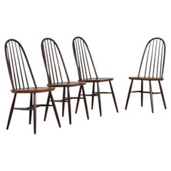 Set Of Four Ercol Windsor Dining Chairs, UK, 1960-1969