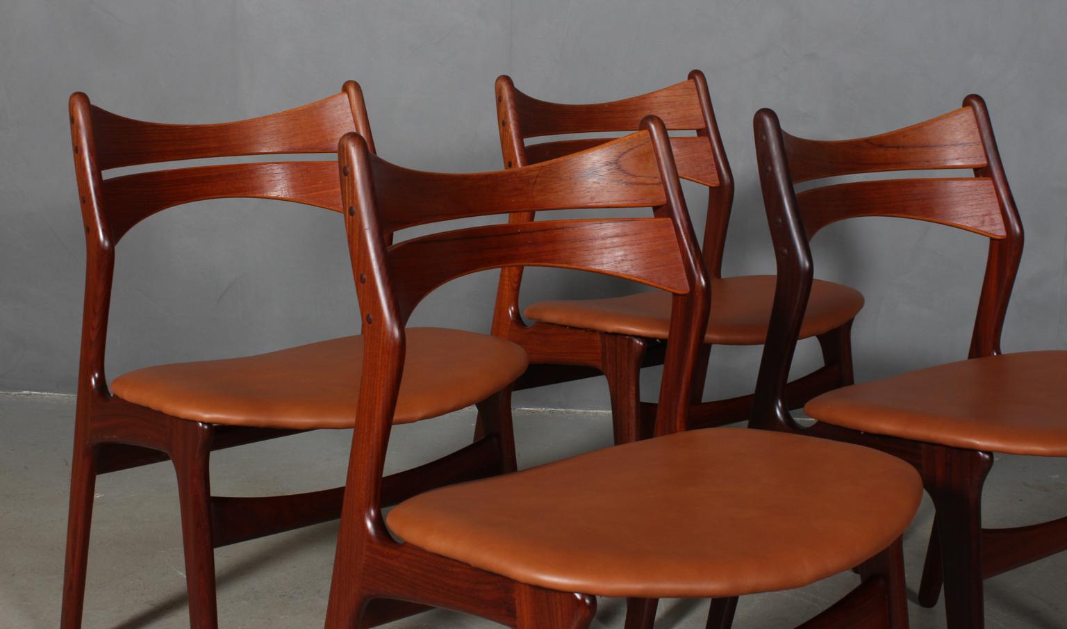 Scandinavian Modern Set of Four Erik Buch Chairs