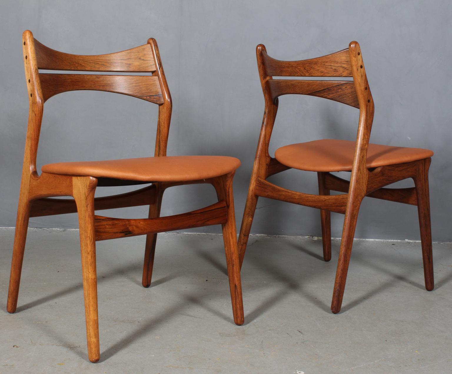 Danish Set of Four Erik Buch Chairs