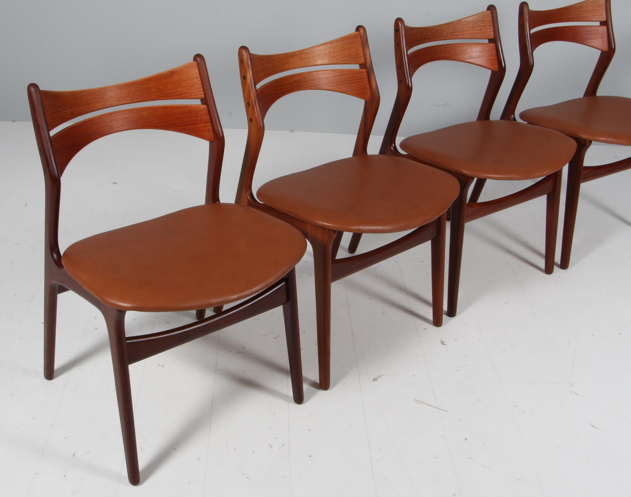 Danish Set of four Erik Buch Chairs For Sale
