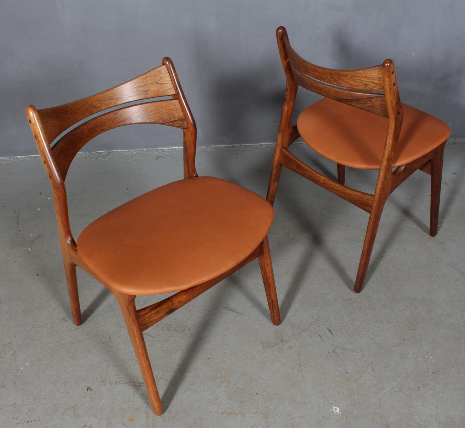 Set of Four Erik Buch Chairs In Excellent Condition In Esbjerg, DK
