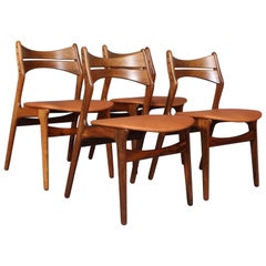 Set of Four Erik Buch Chairs