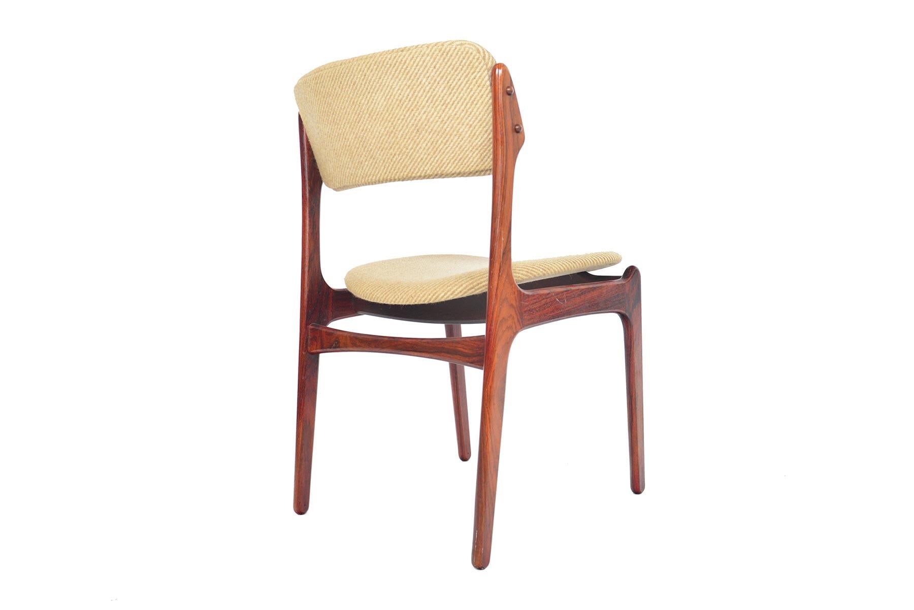 Set of Four Erik Buch Model 49 Danish Modern Dining Chairs in Rosewood In Good Condition In Berkeley, CA