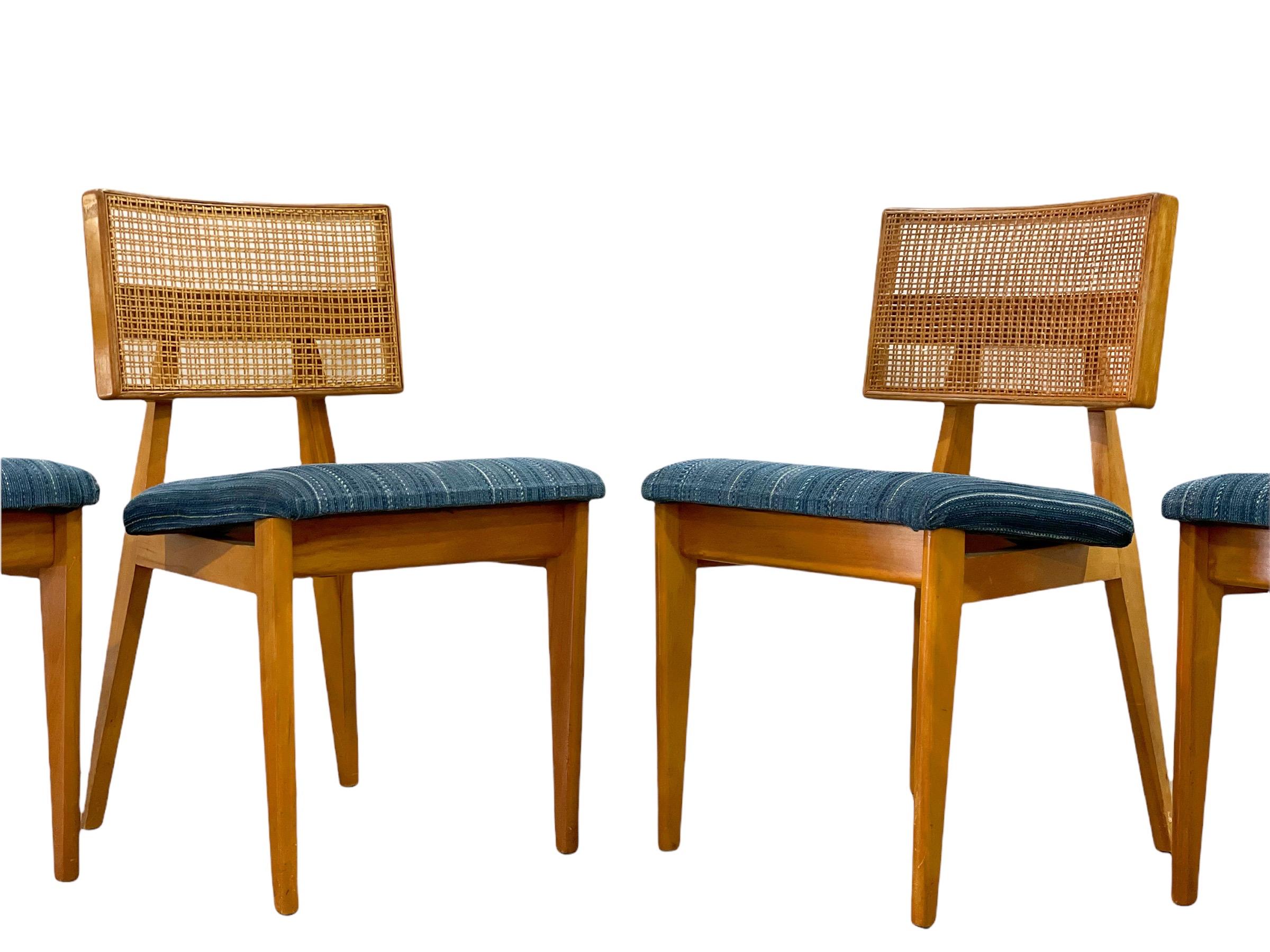 Set of Four Ernest Farmer Midcentury Dining Chairs for George Nelson Associates 1