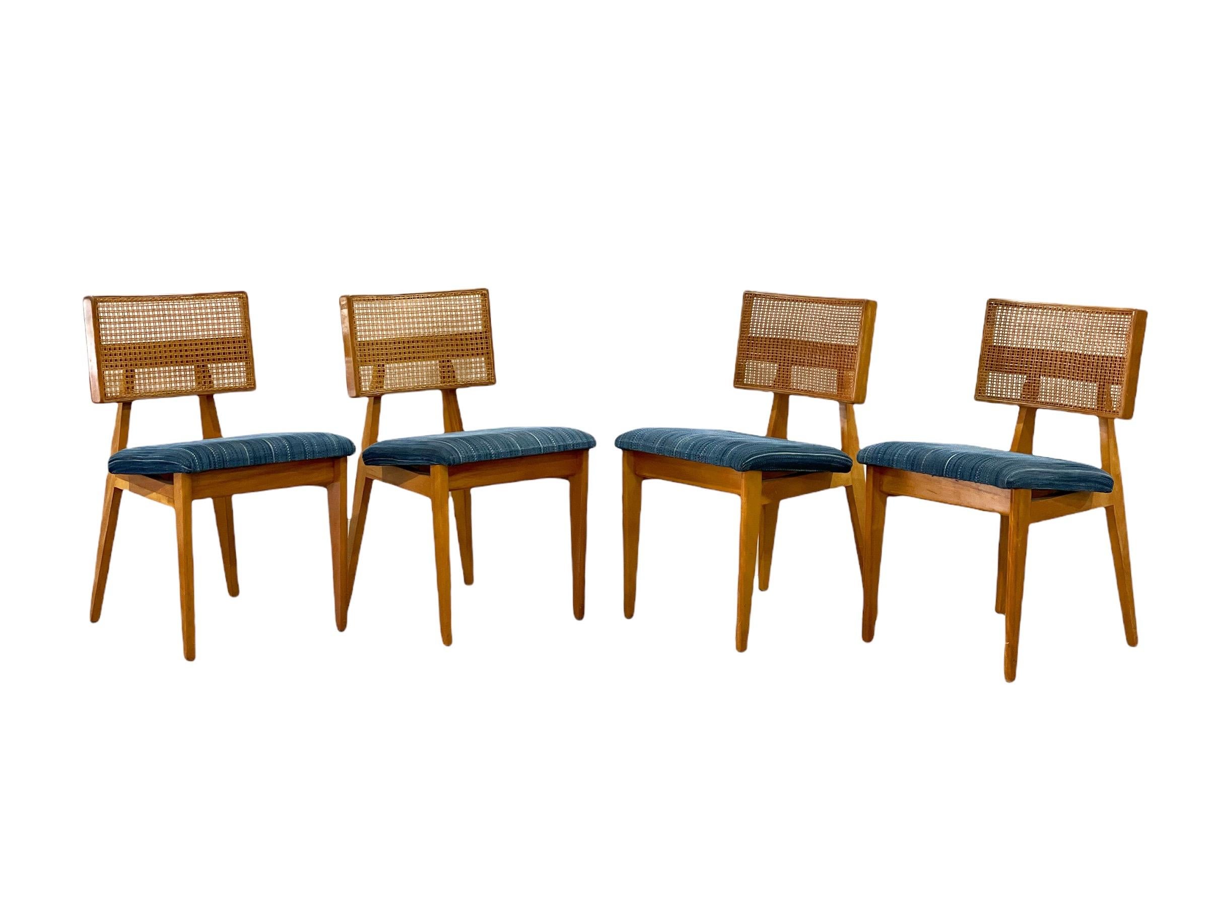 Set of Four Ernest Farmer Midcentury Dining Chairs for George Nelson Associates 2
